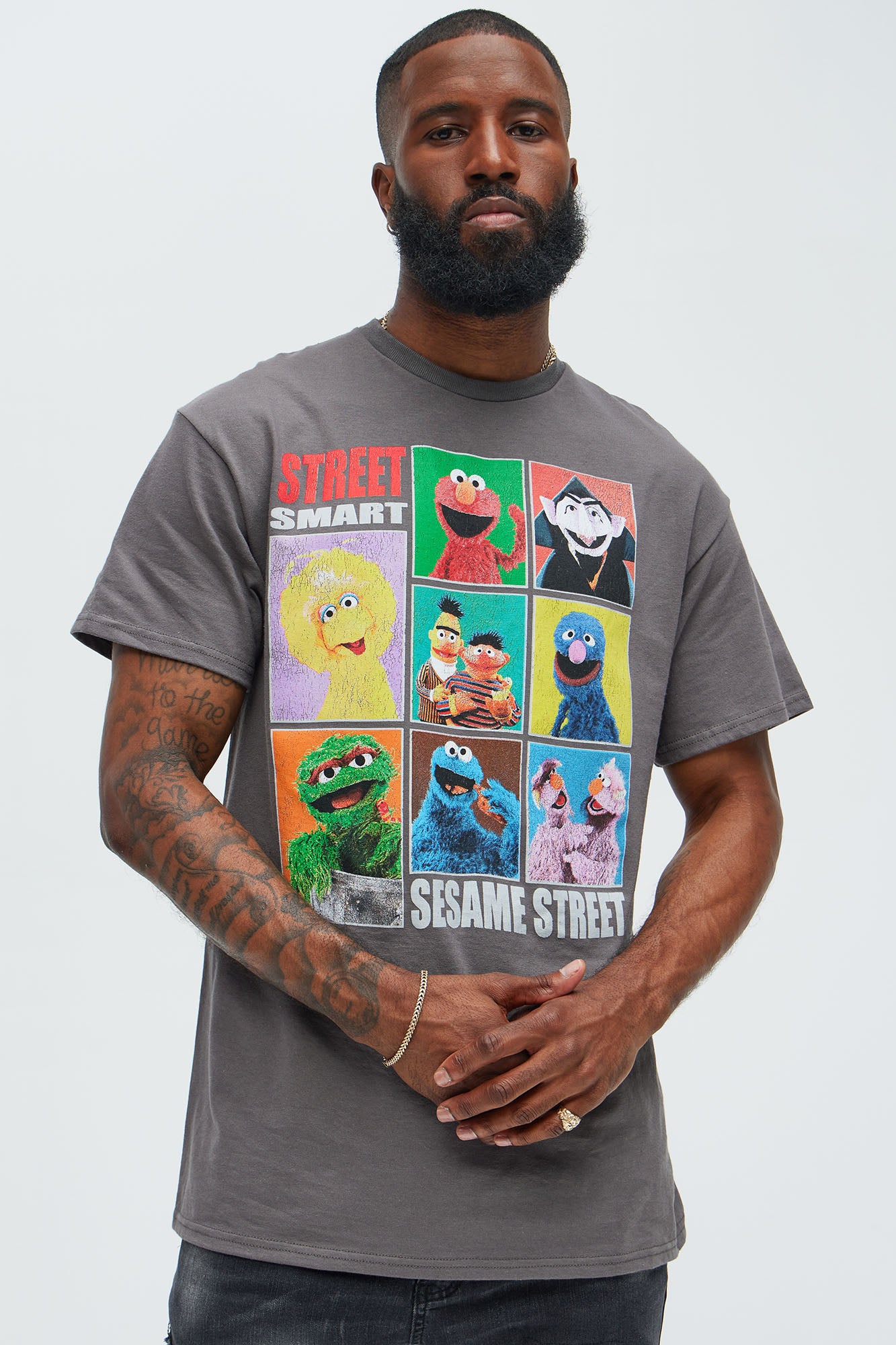 Street Smart Sesame Street Oversized Short Sleeve Tee