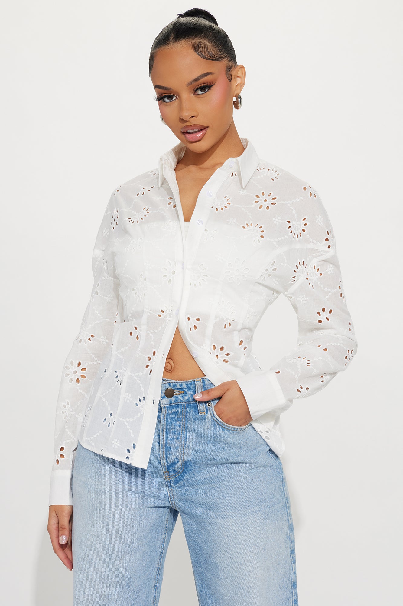 Katie Eyelet Shirt