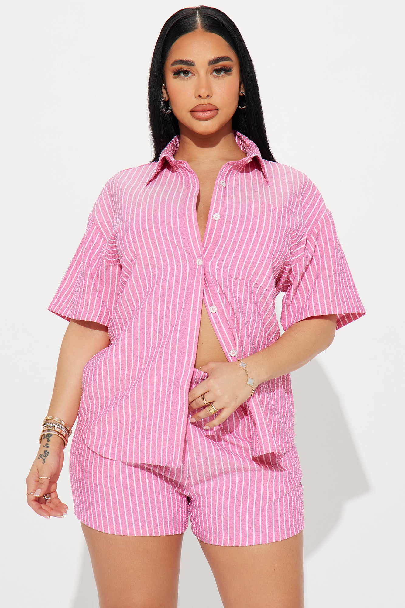 Lily Striped Short Set
