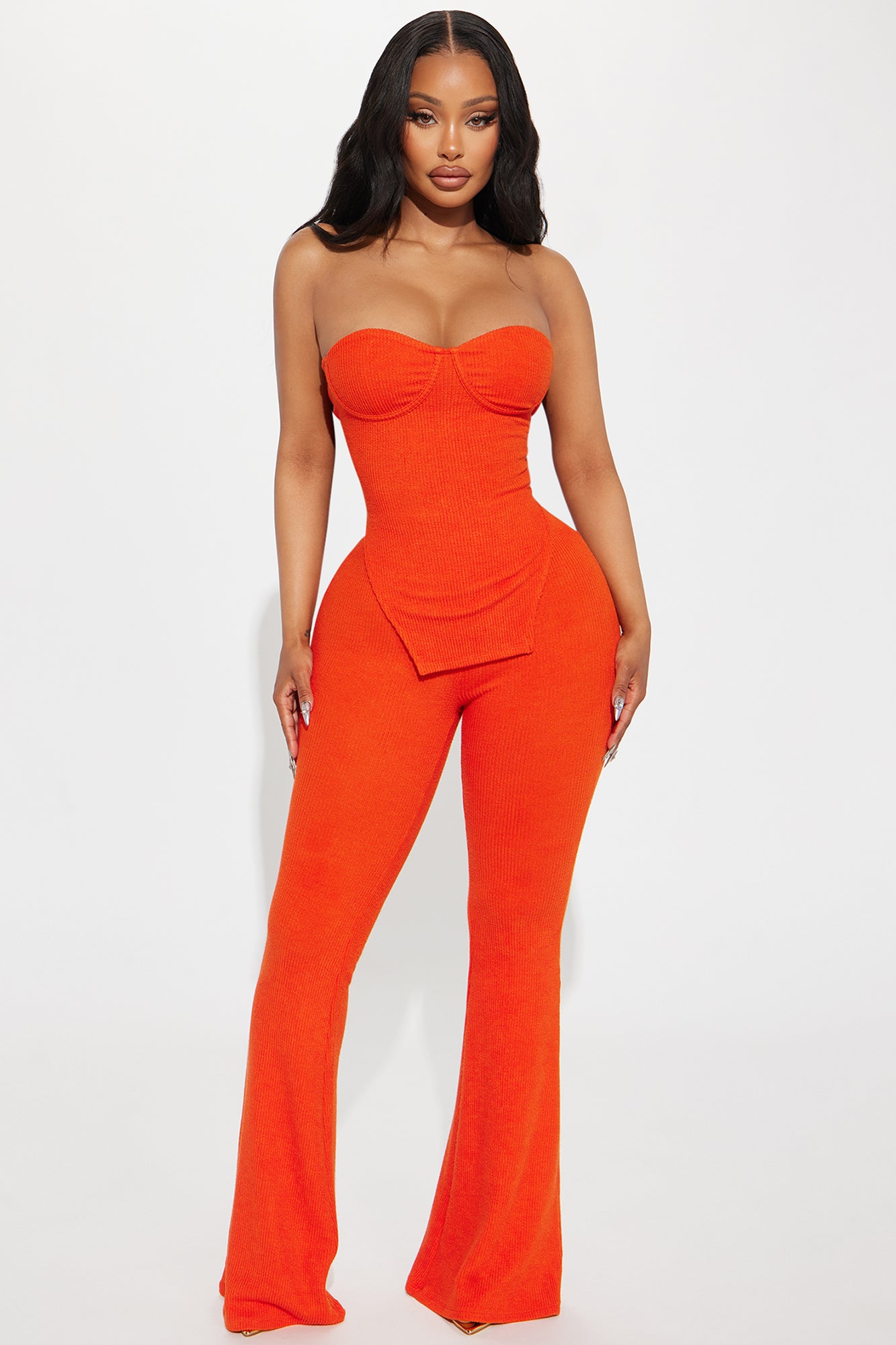 Call My Name Ribbed Pant Set