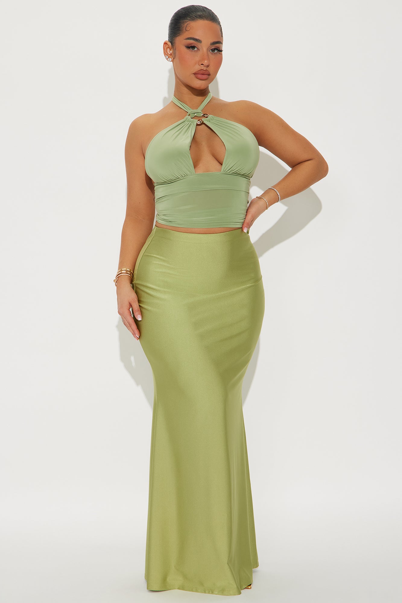 Kiki Mermaid Jersey Maxi Skirt