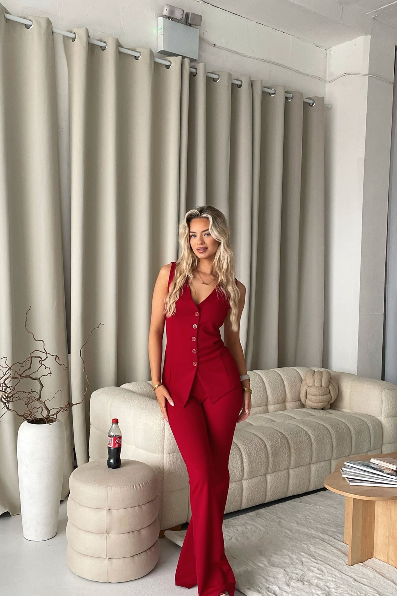 Office Romance Vest Pant Set