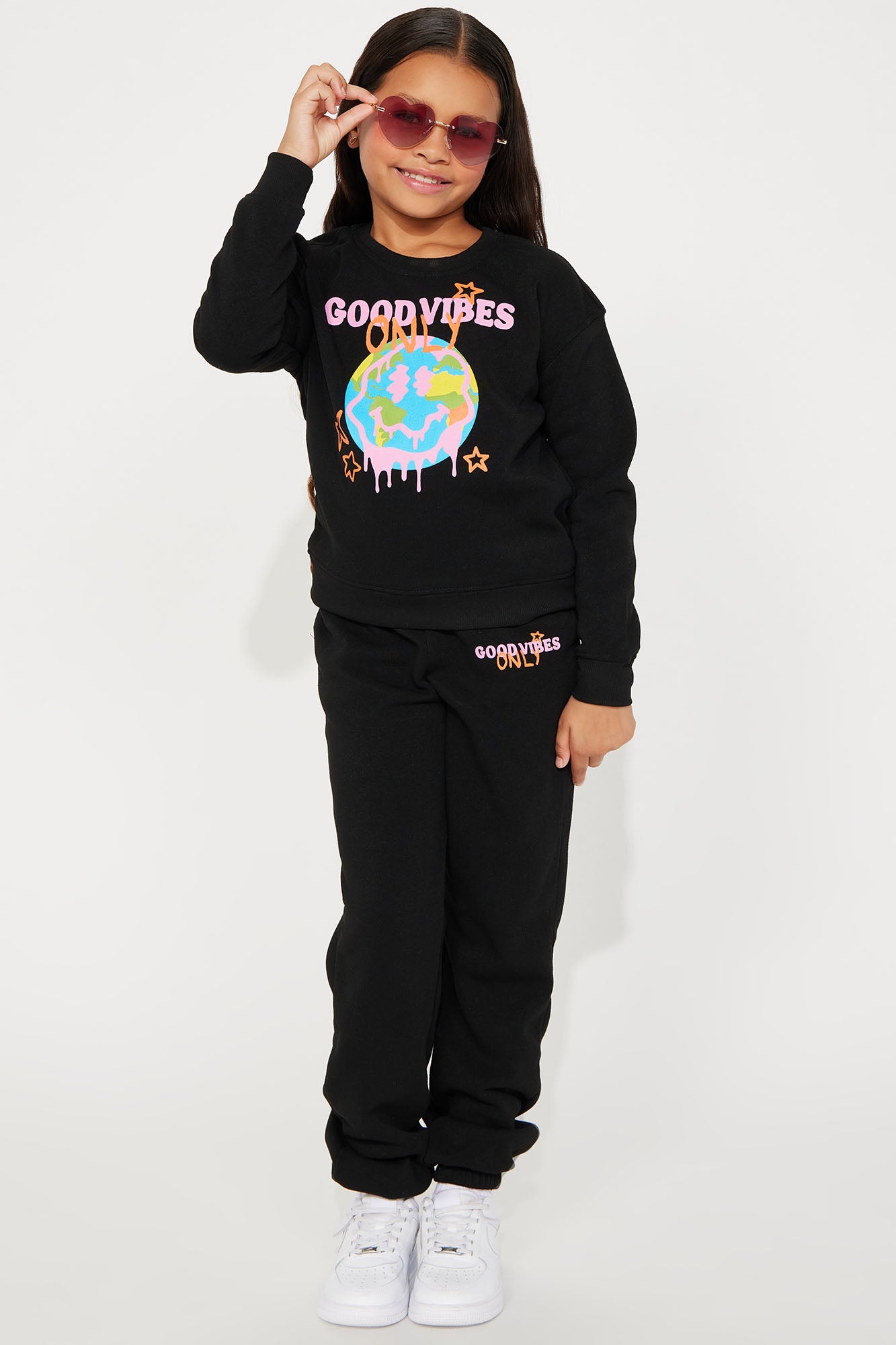 Mini Only Good Vibes Pants Set