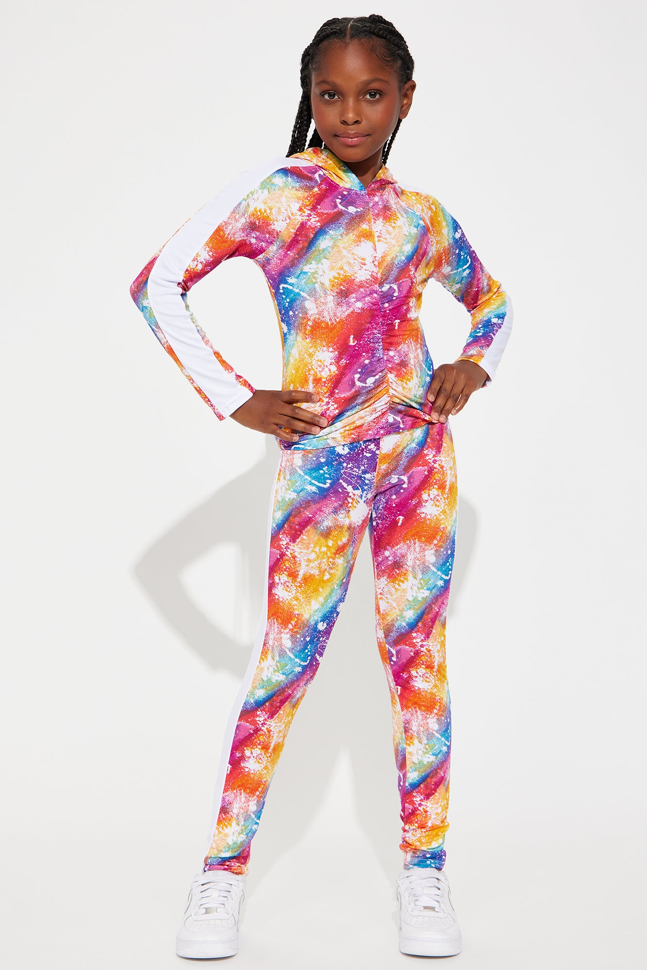 Mini All Over Print Cozy Knit Jogger Set