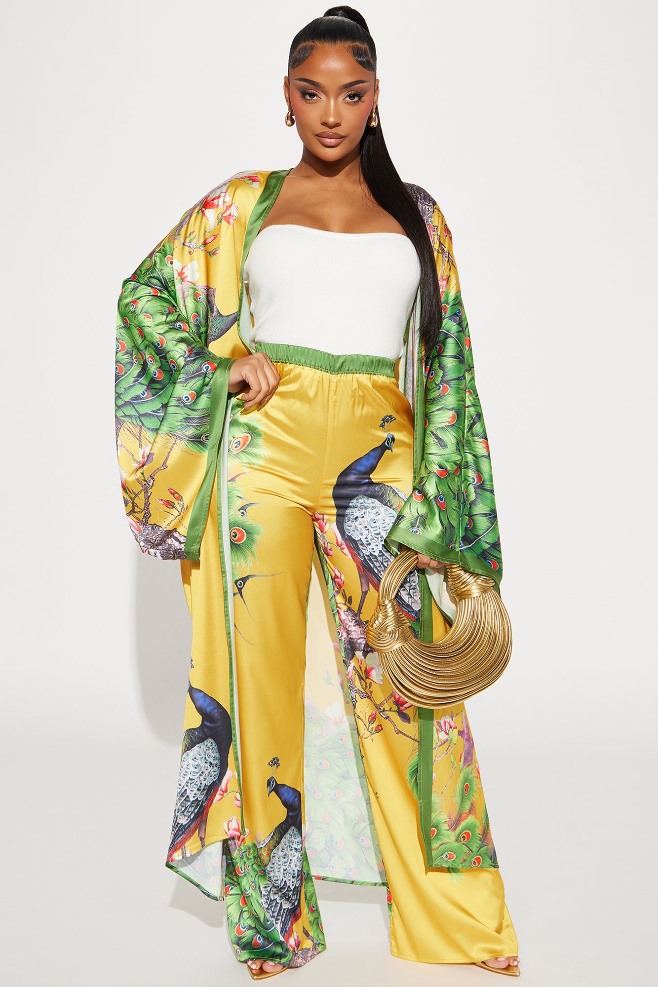 Above Status Satin Pant Set