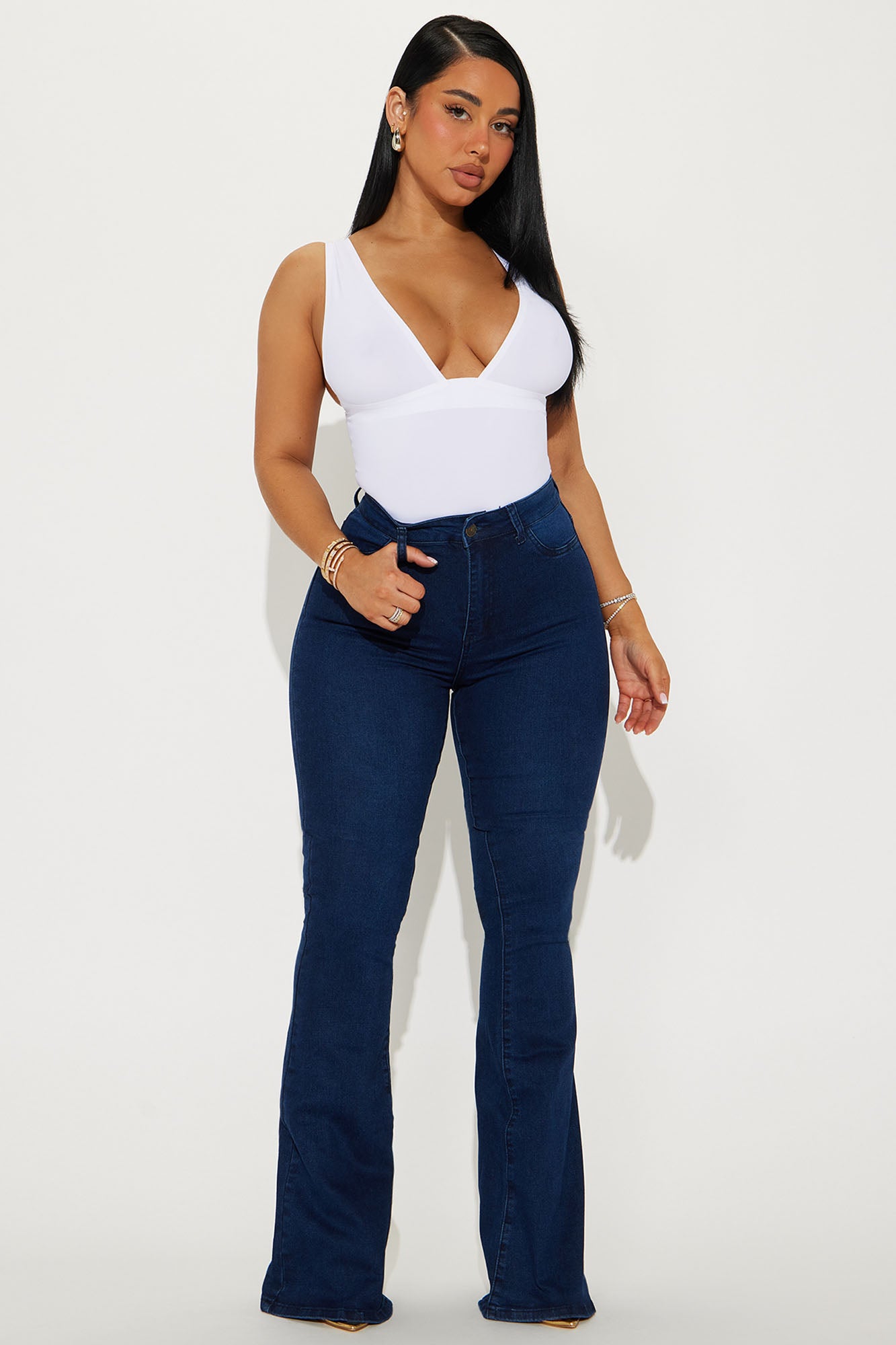 Coastal High Rise Flare Jeans