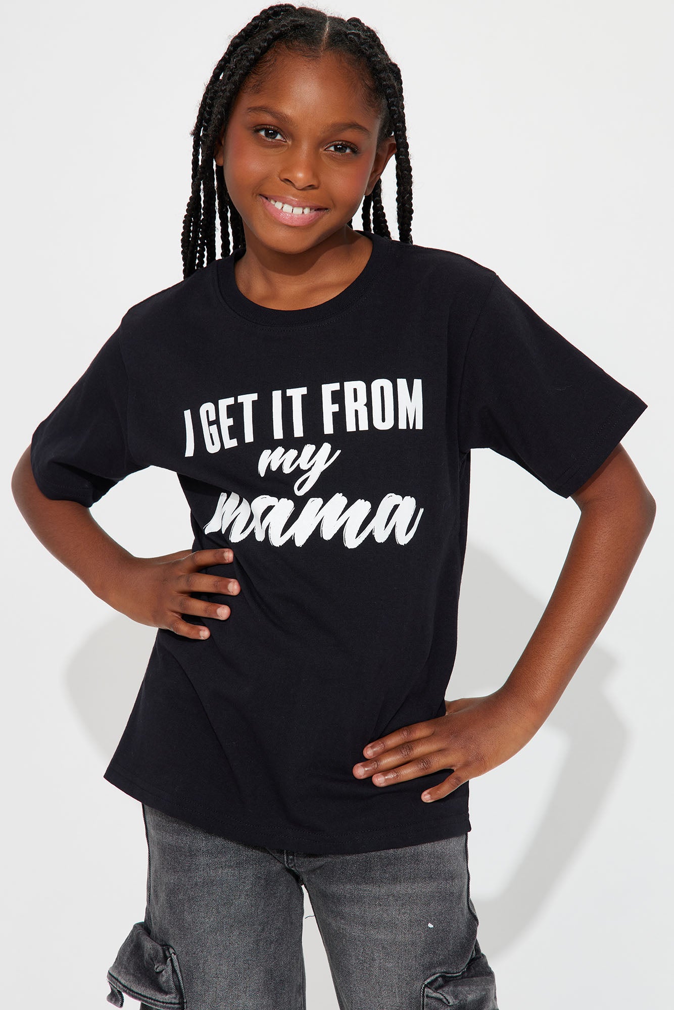 Mini I Get It From My Mama Short Sleeve Tee