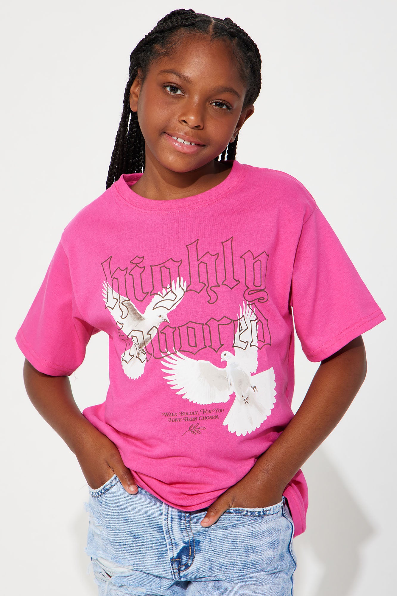 Mini Highly Favored Short Sleeve Tee