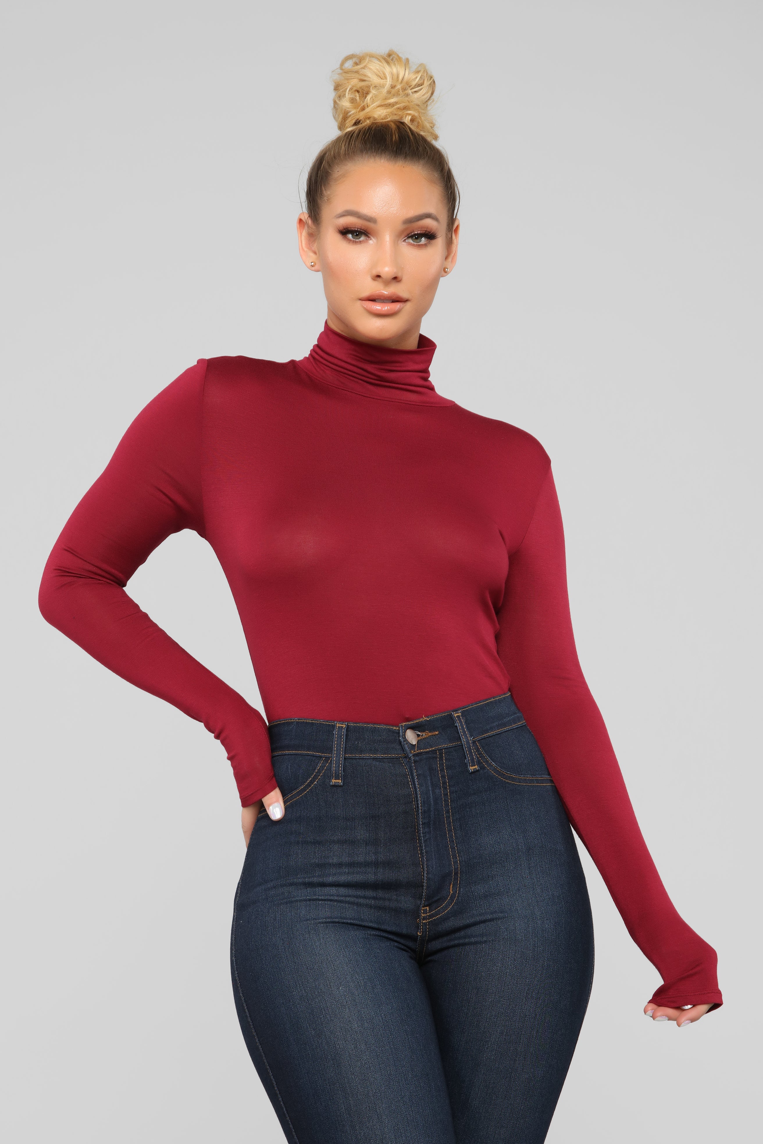 Pamela Turtle Neck Long Sleeve Top