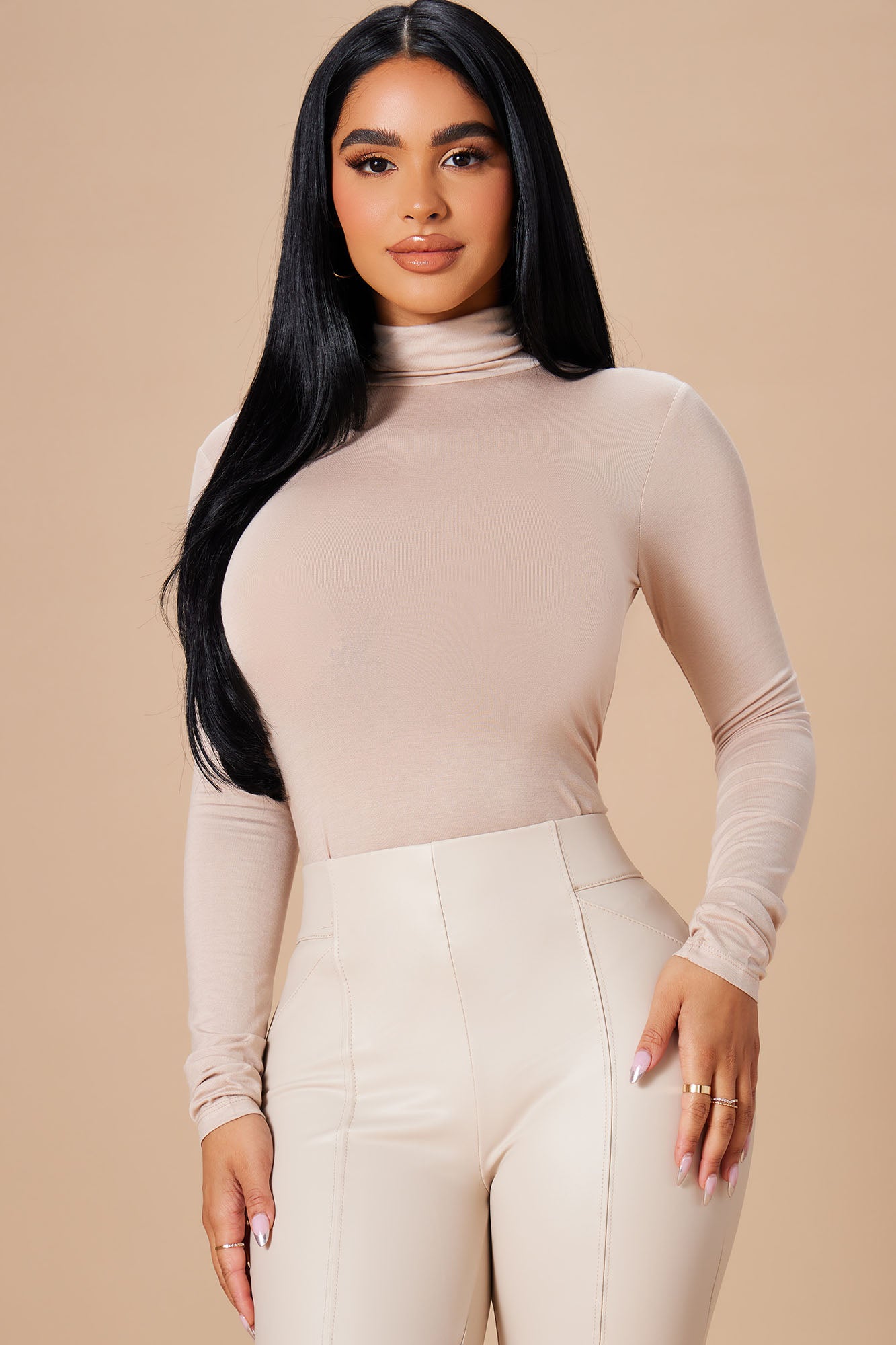 Pamela Turtle Neck Long Sleeve Top