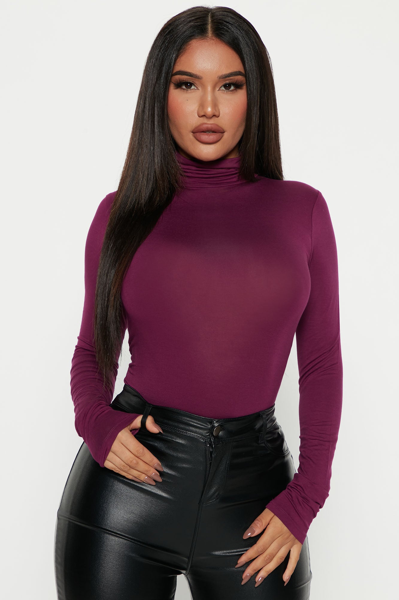Pamela Turtle Neck Long Sleeve Top