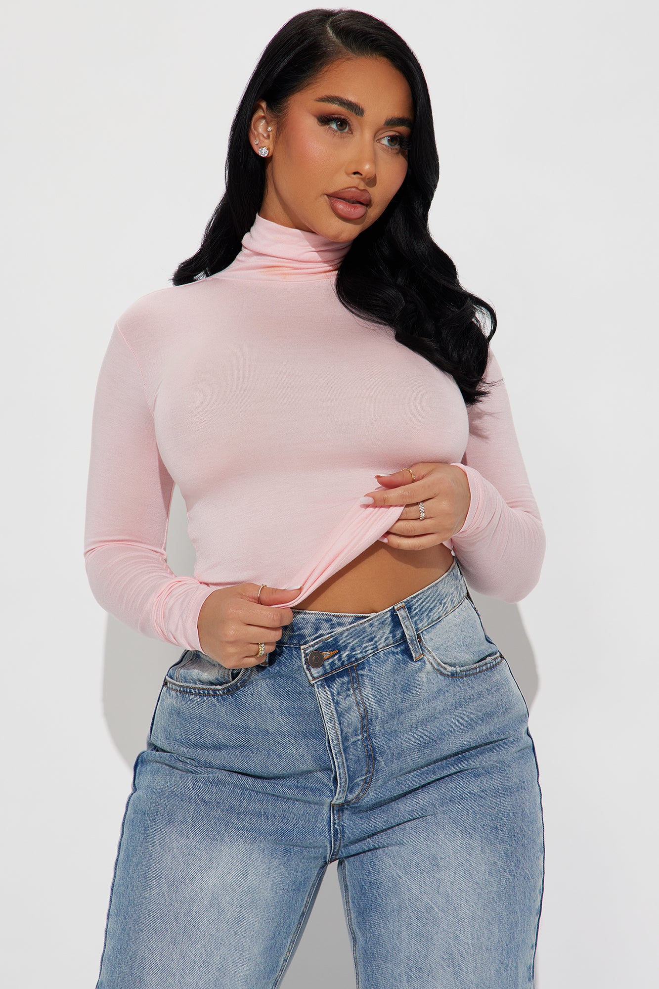 Pamela Turtle Neck Long Sleeve Top