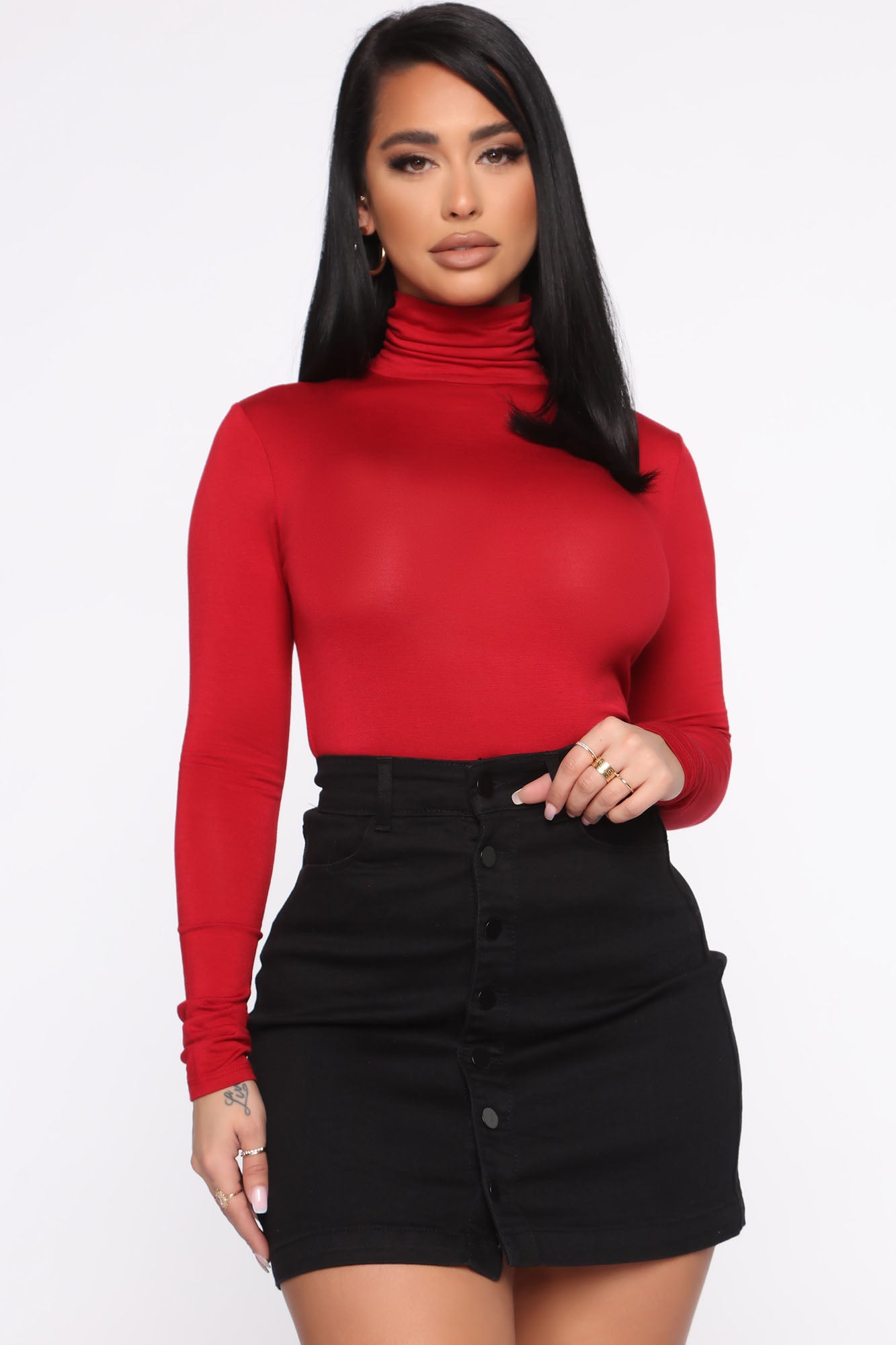 Pamela Turtle Neck Long Sleeve Top