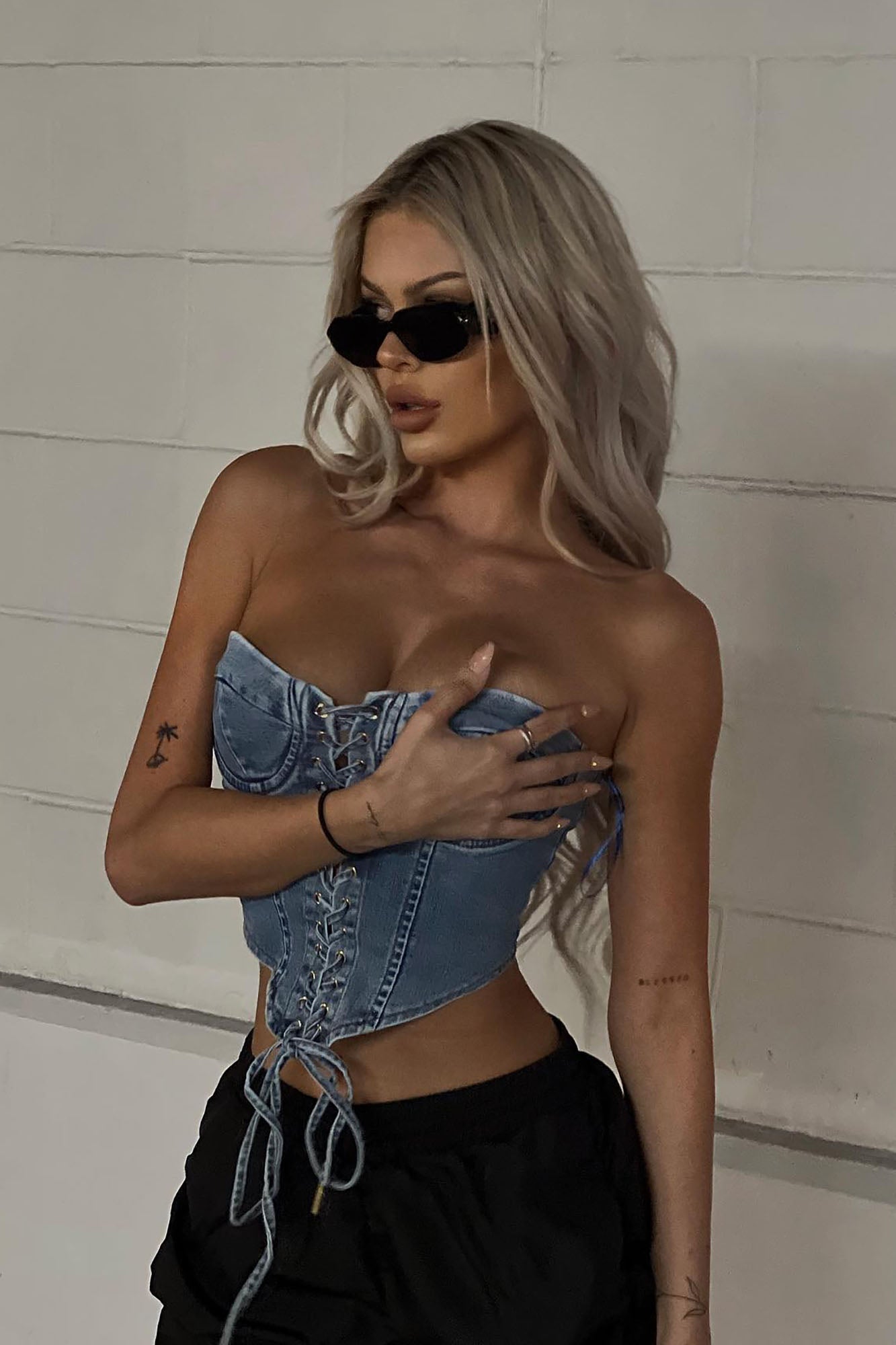 Play It Your Way Denim Corset