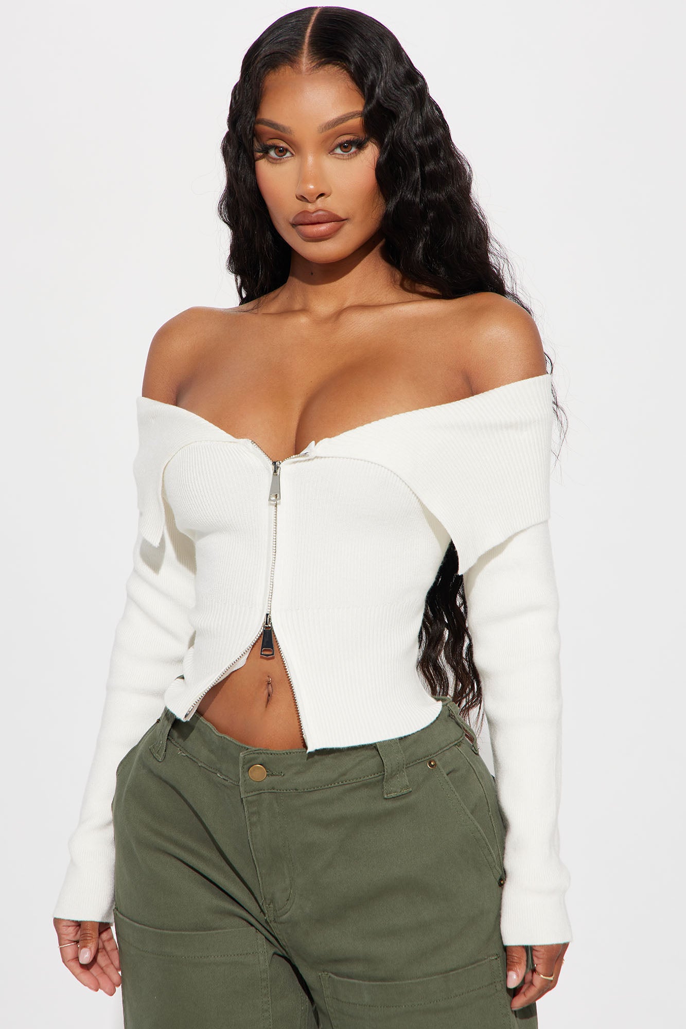 Say My Name Off Shoulder Sweater