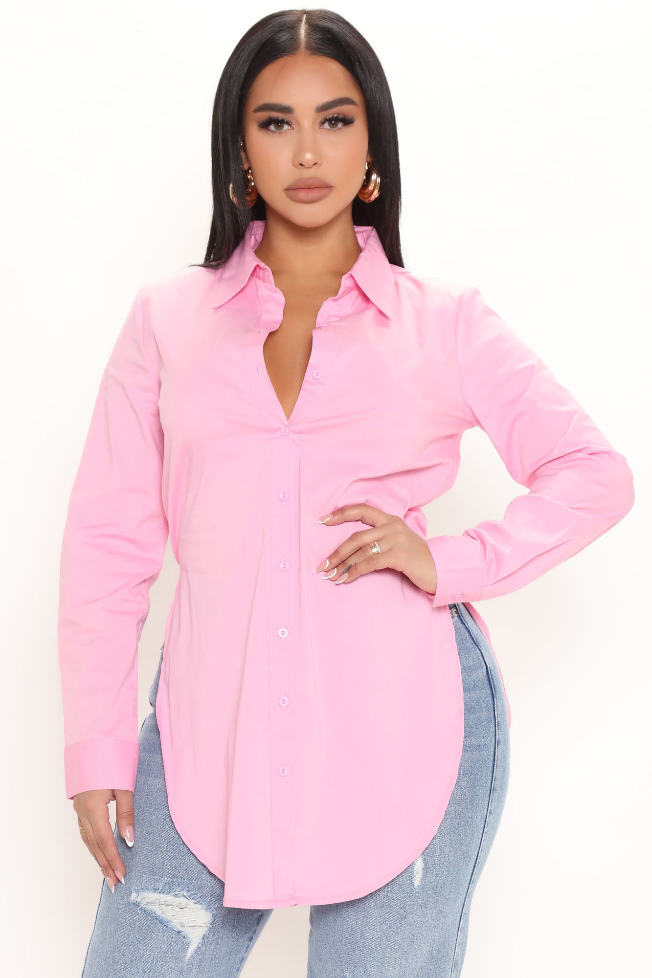 Tres Chic Poplin Shirt