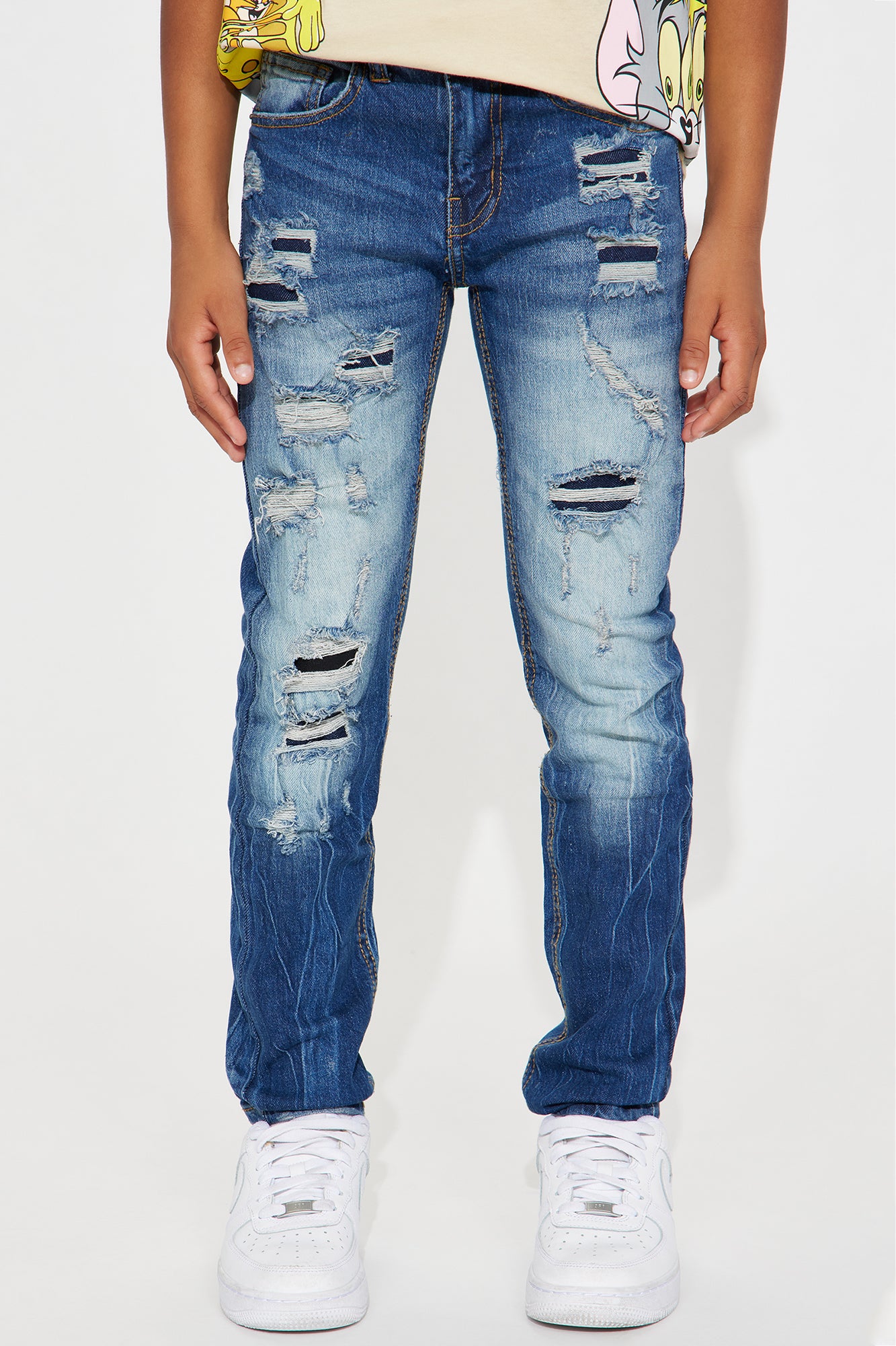 Mini Rip And Repair Stretch Jeans II