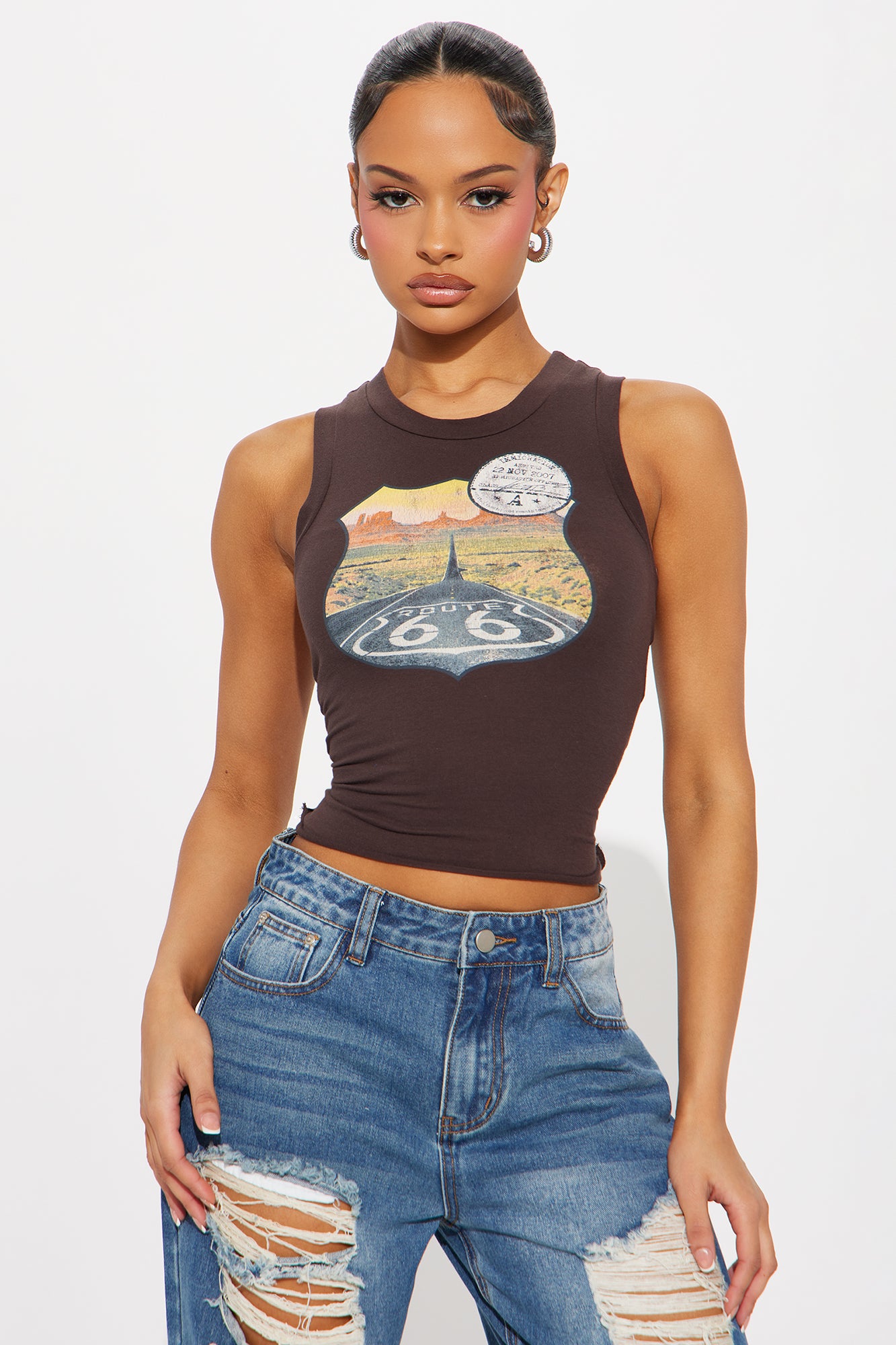 Route 66 Highway Tank Top