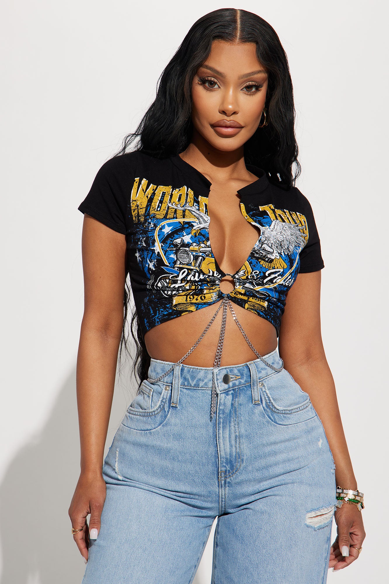 On A World Tour Crop Top