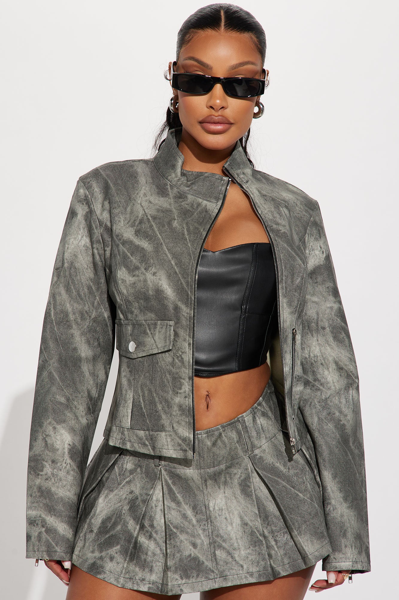 Babe Alert Faux Leather Jacket