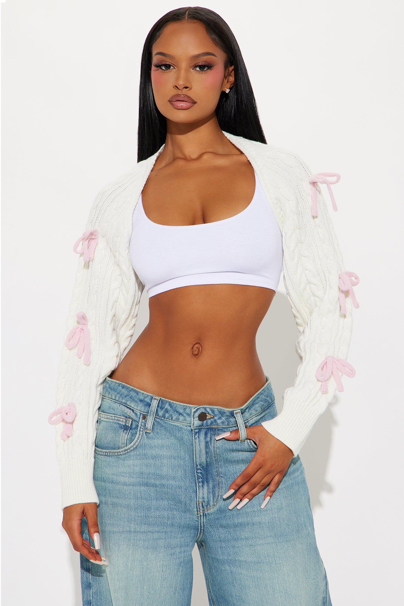 Ballet Class Bow Bolero Sweater