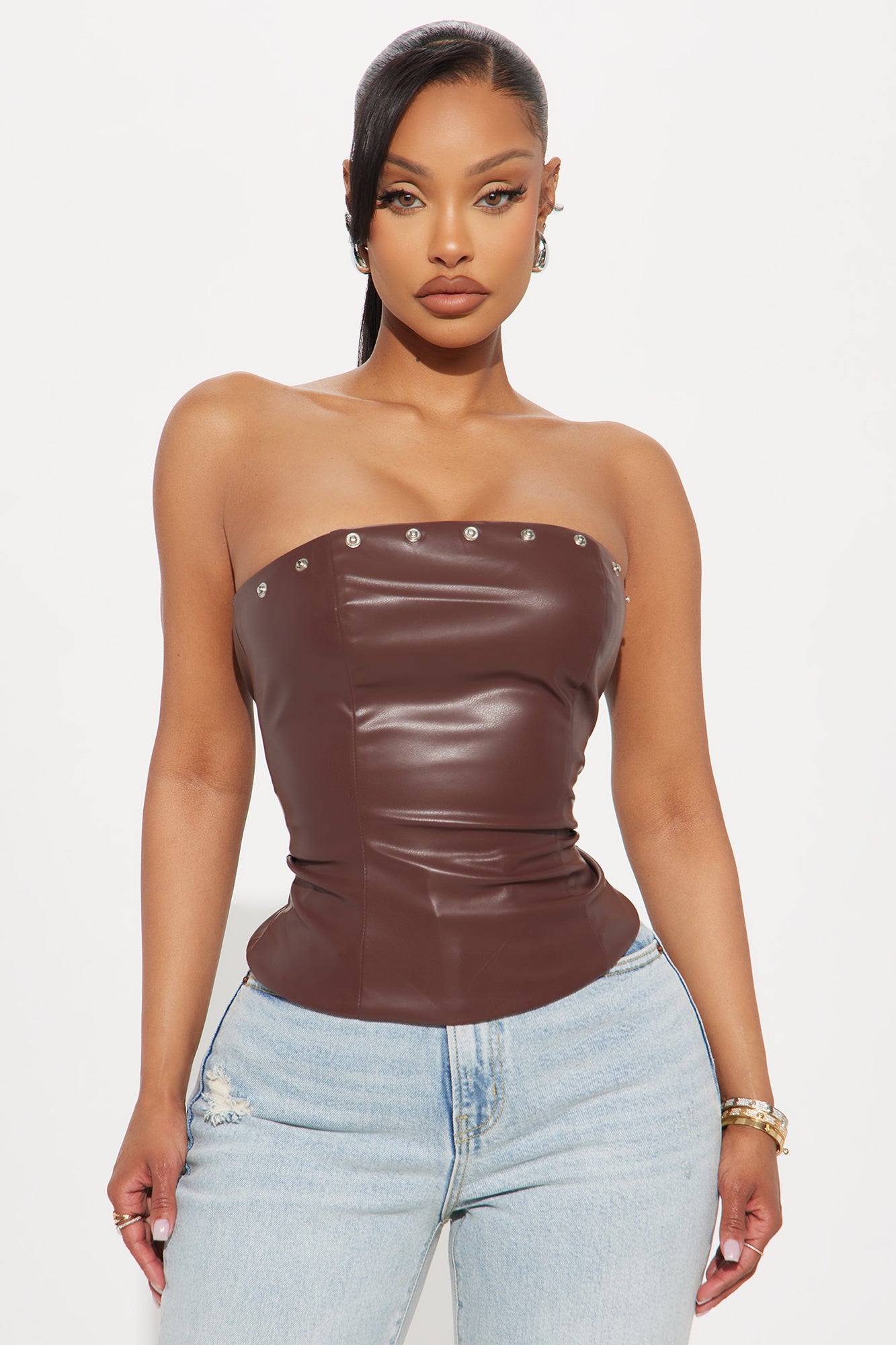 Kendra Hardware Strapless Top