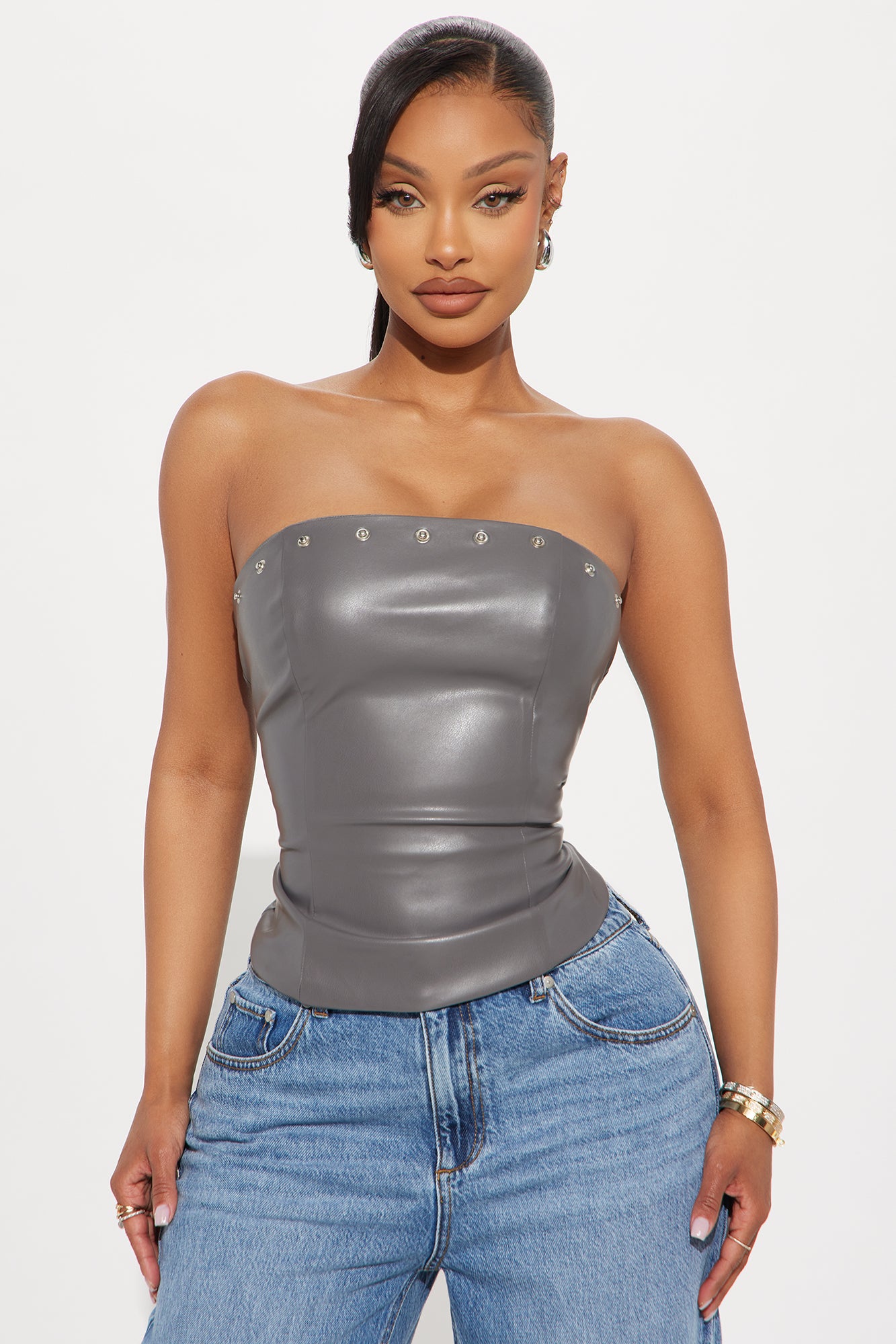 Kendra Hardware Strapless Top