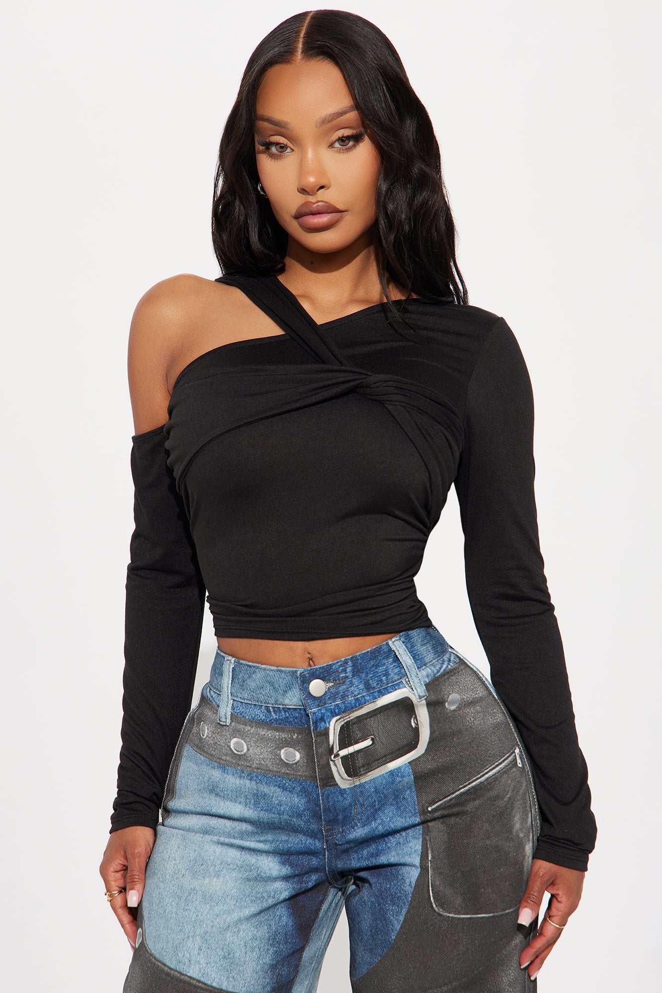 Emory Twist Off Shoulder Top