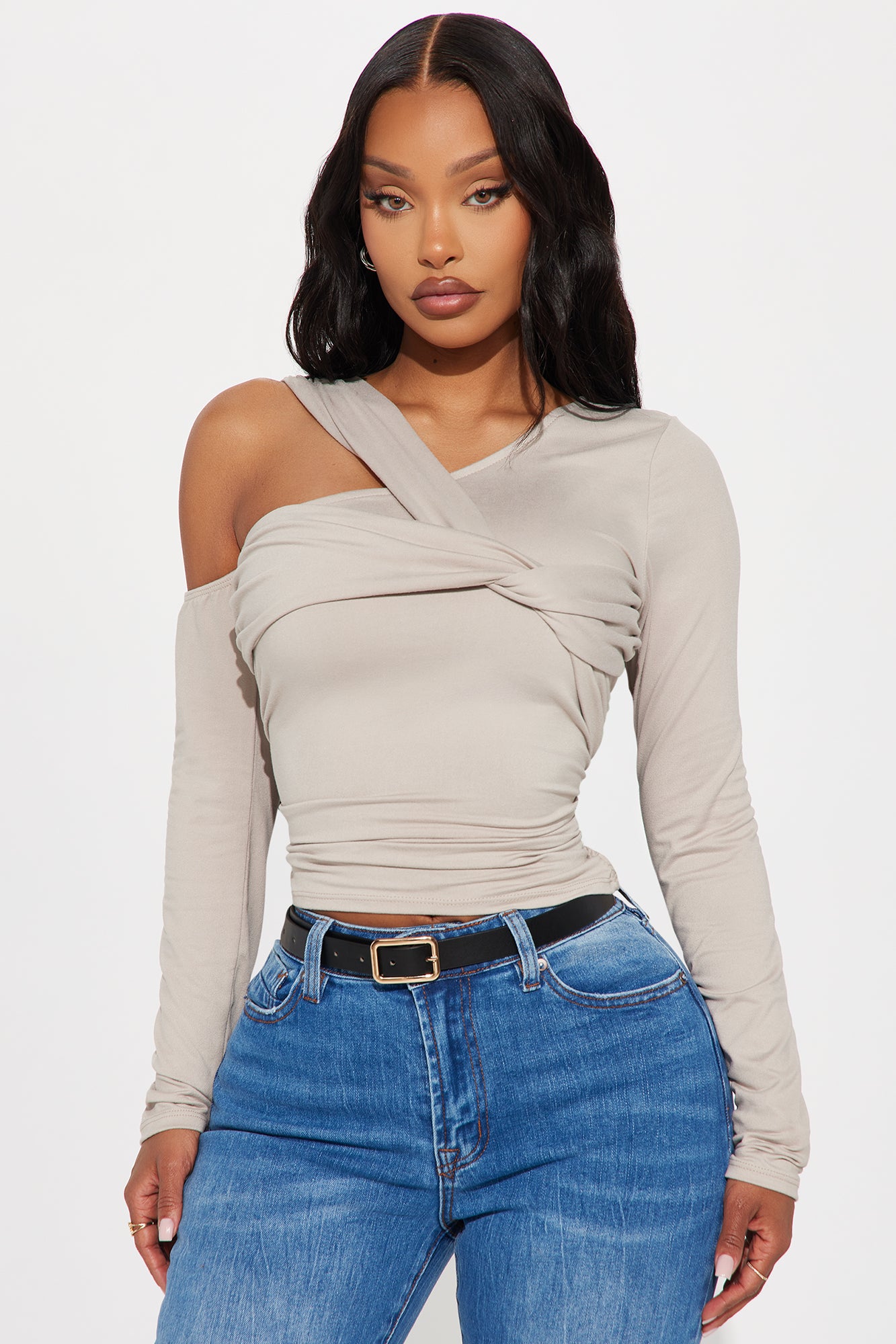 Emory Twist Off Shoulder Top