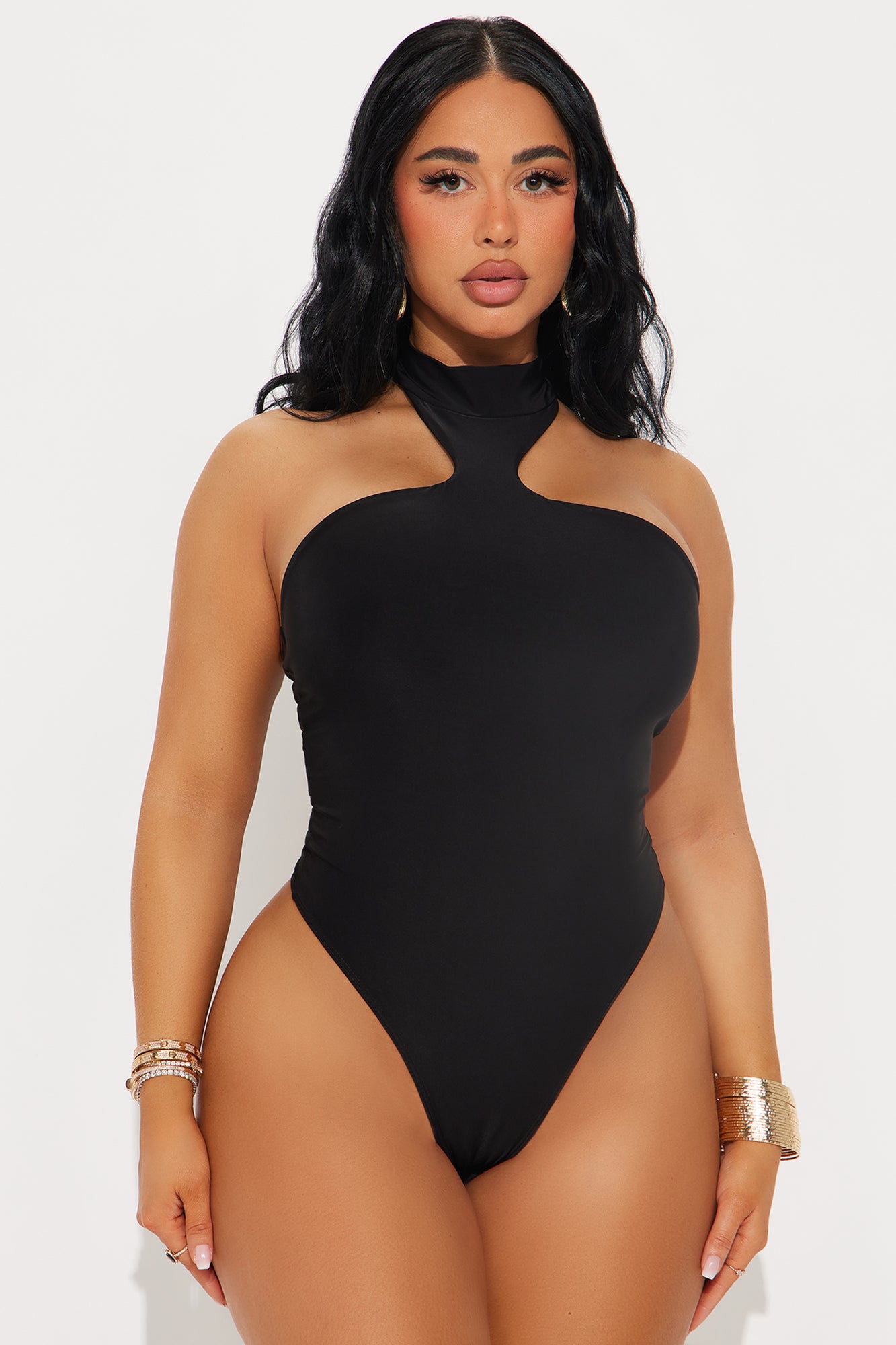 Vivian Y-Neck Halter Bodysuit