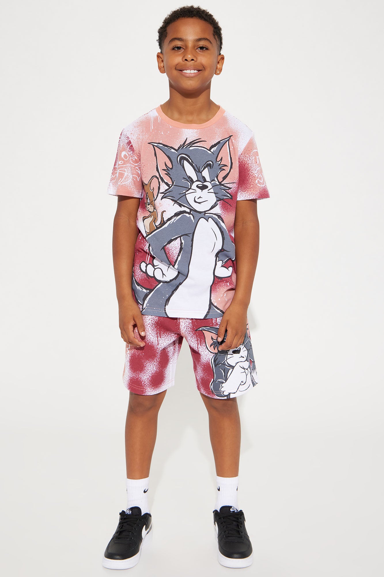 Mini Tom And Jerry Spray Paint Short Set