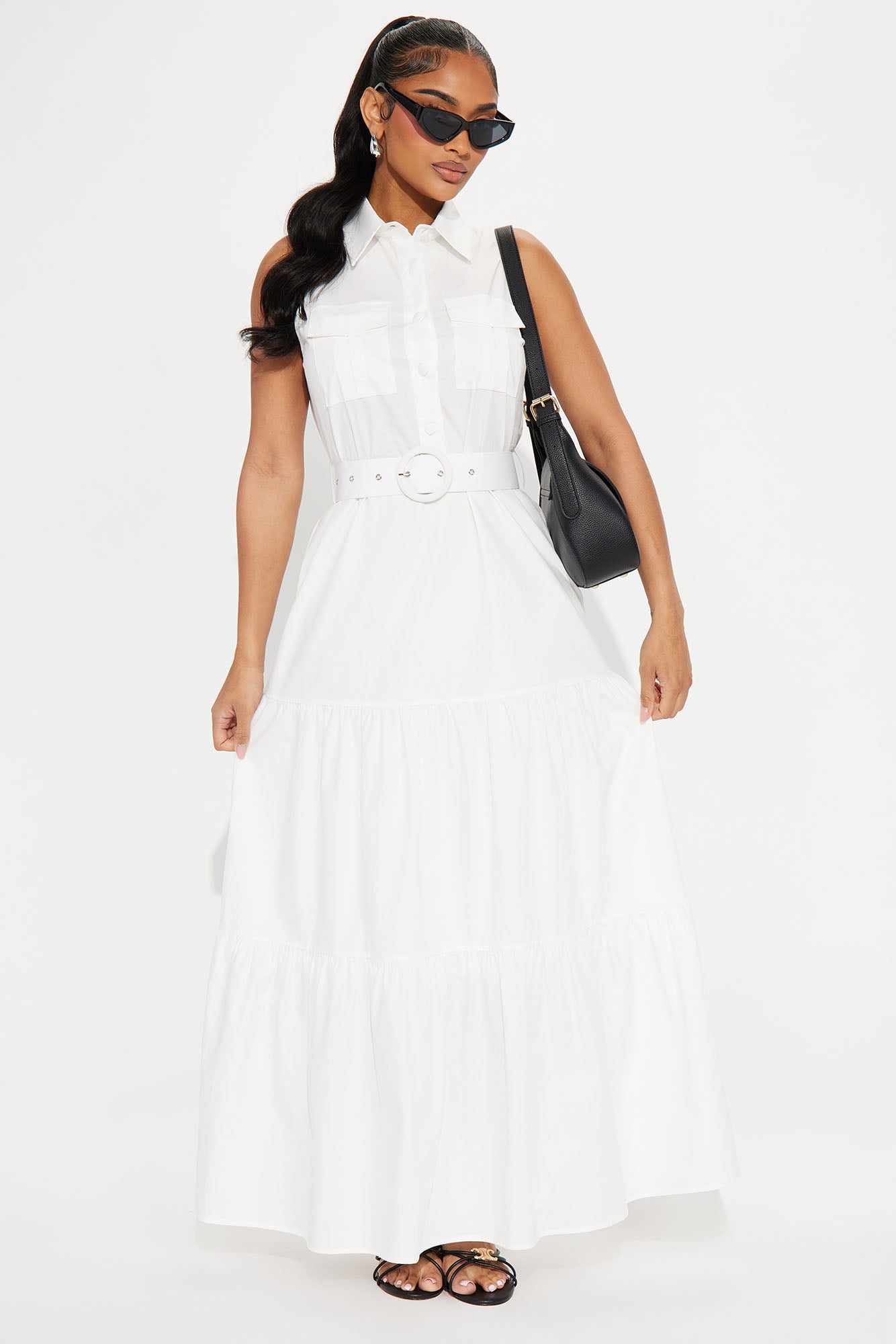 Michaela Poplin Maxi Dress