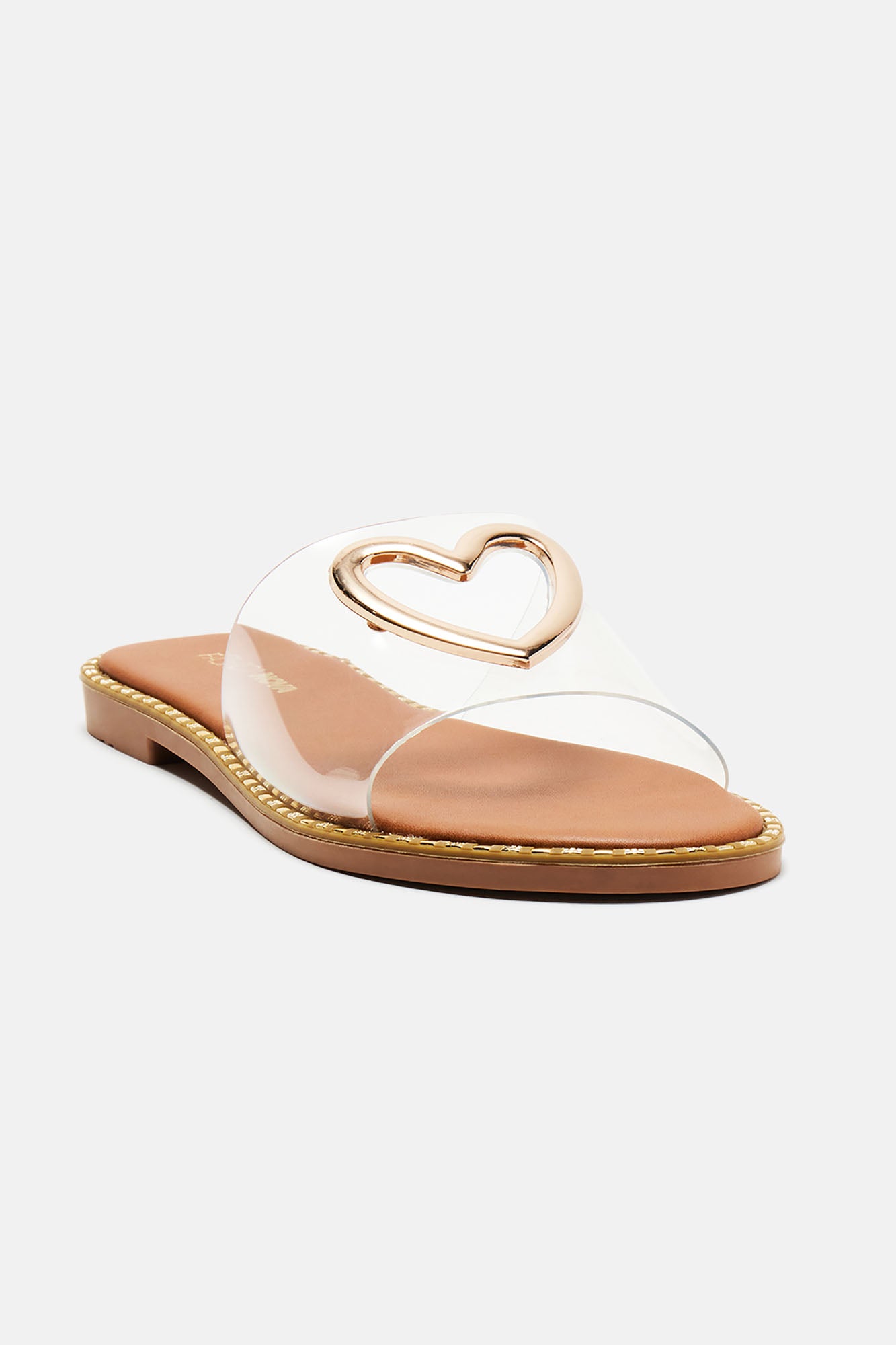 Heart Of Gold Flat Sandals