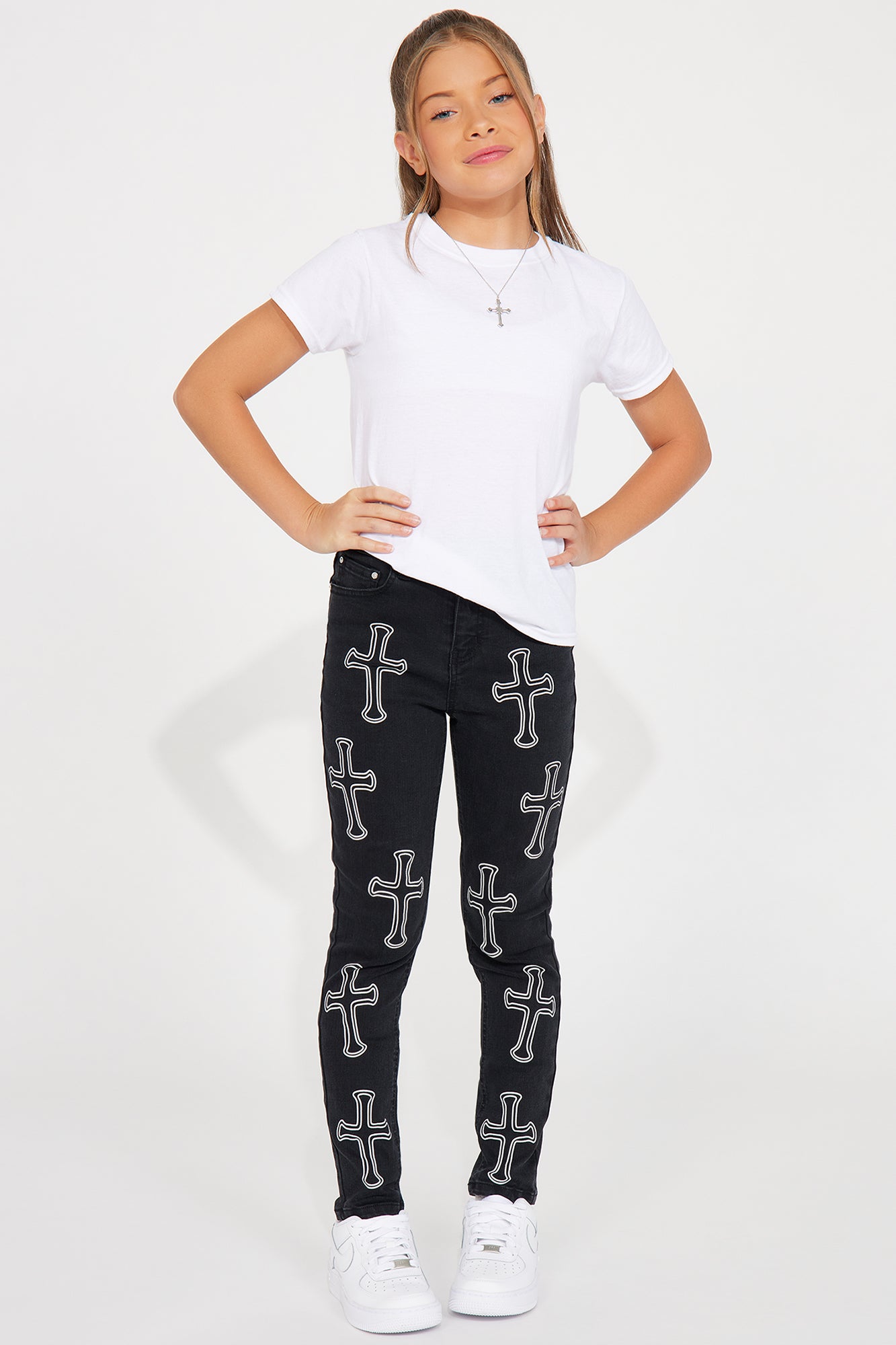 Mini Blessed & Highly Favored Skinny Jean