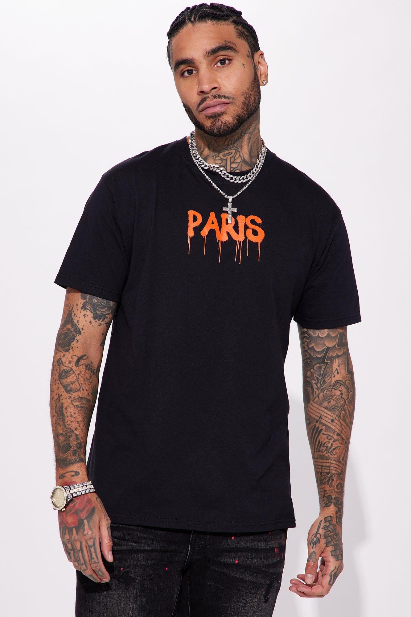 Paris Drip Short Sleeve Tee