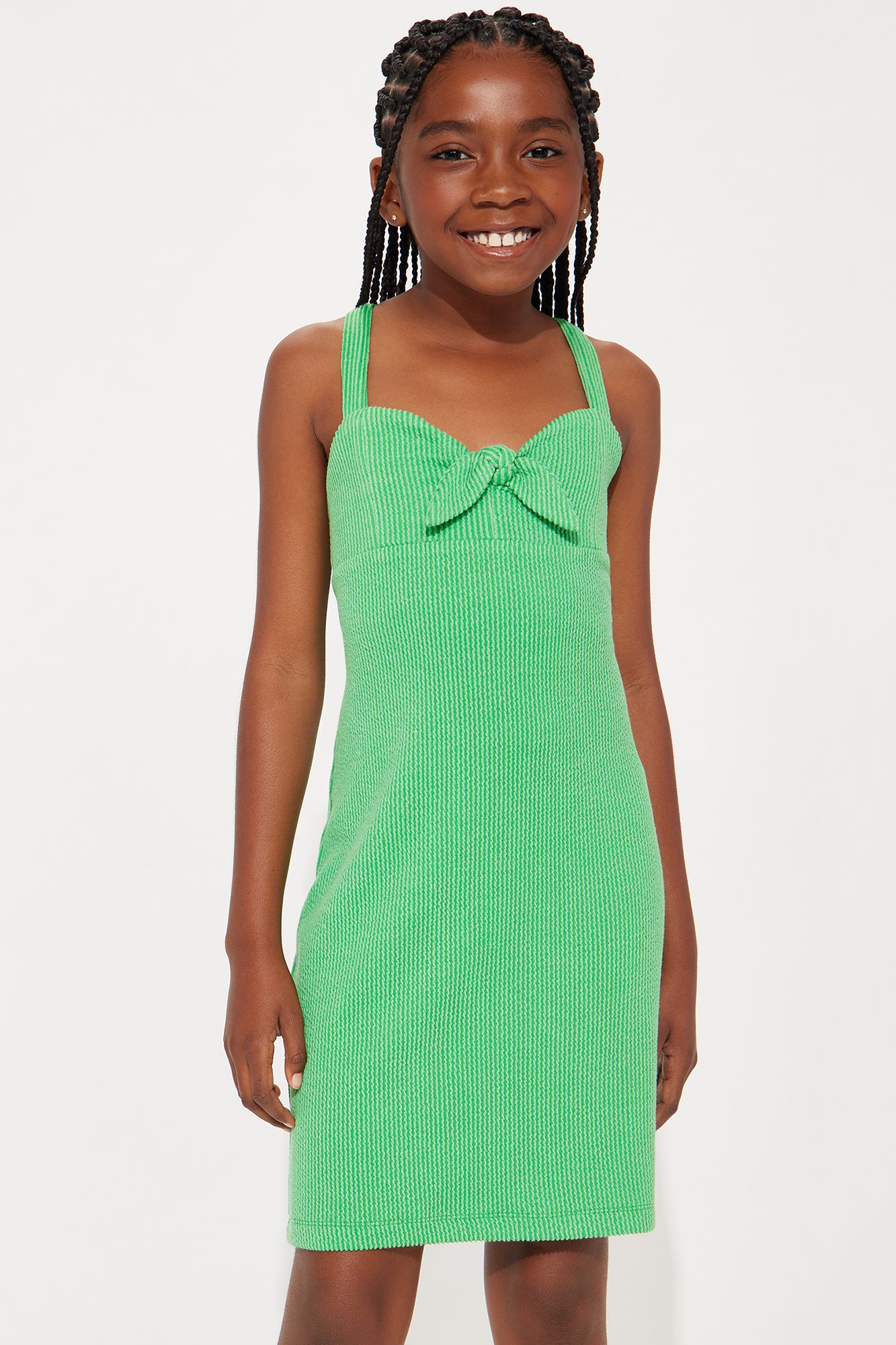 Mini So Perfect Tie Front Dress