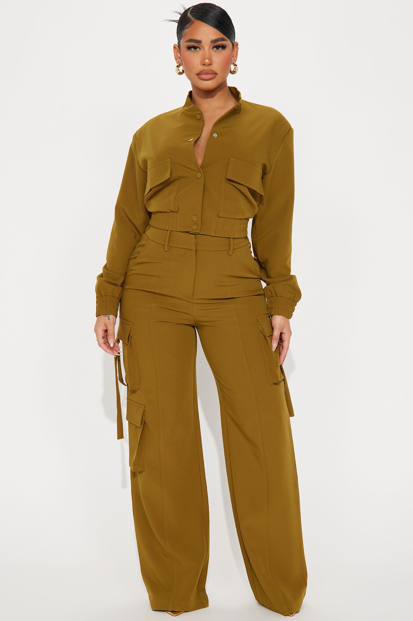 Caught Me Cargo Pant Set