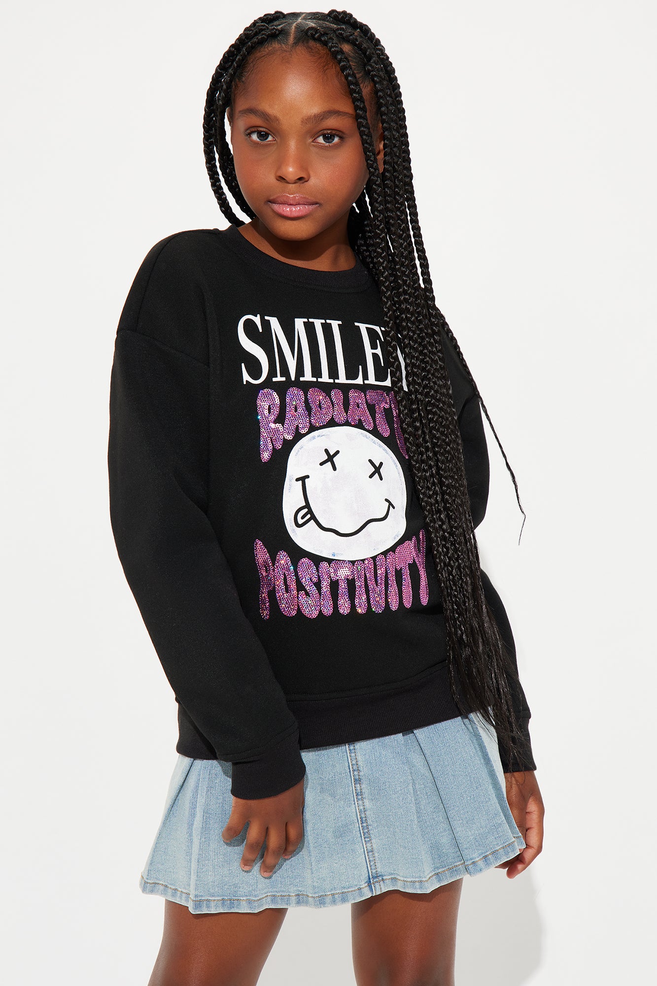 Mini Radiate Positivity Crew Neck Sweatshirt