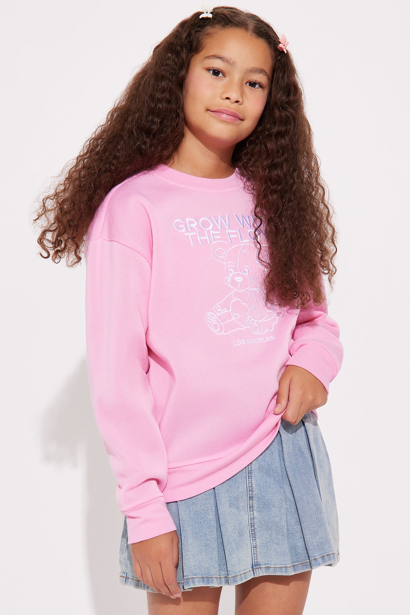 Mini Grow With The Flow Crew Neck Sweatshirt