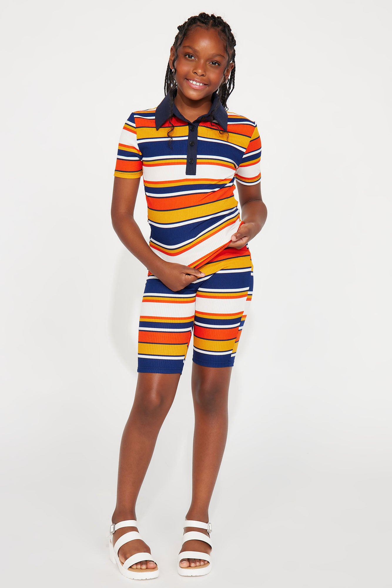 Mini Mckenzie Striped Short Set