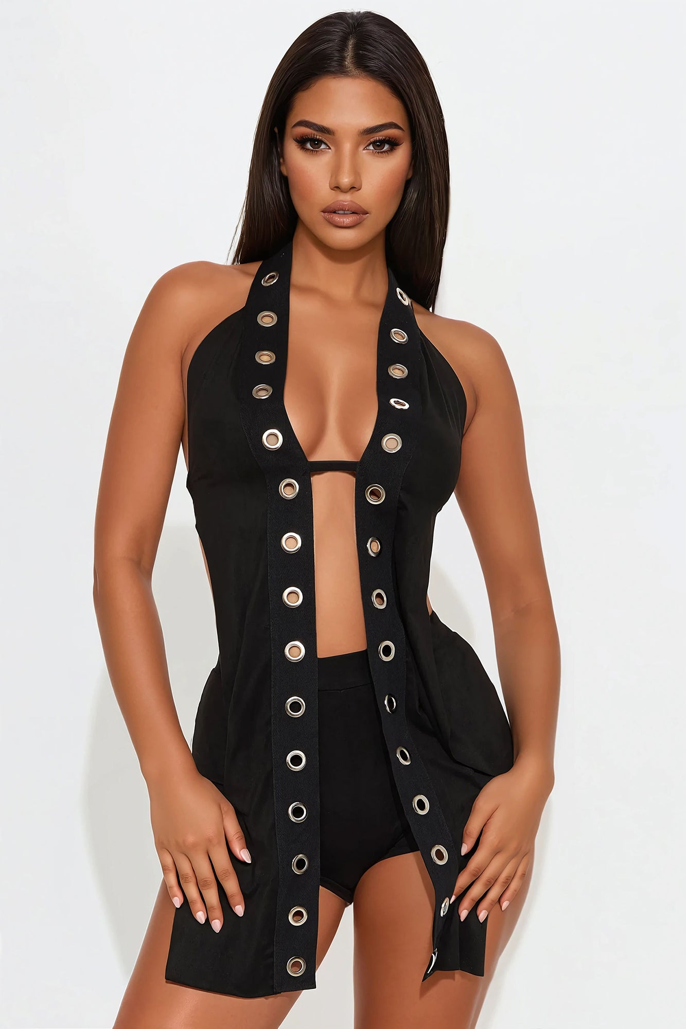 Ring The Heat Faux Suede Short Set
