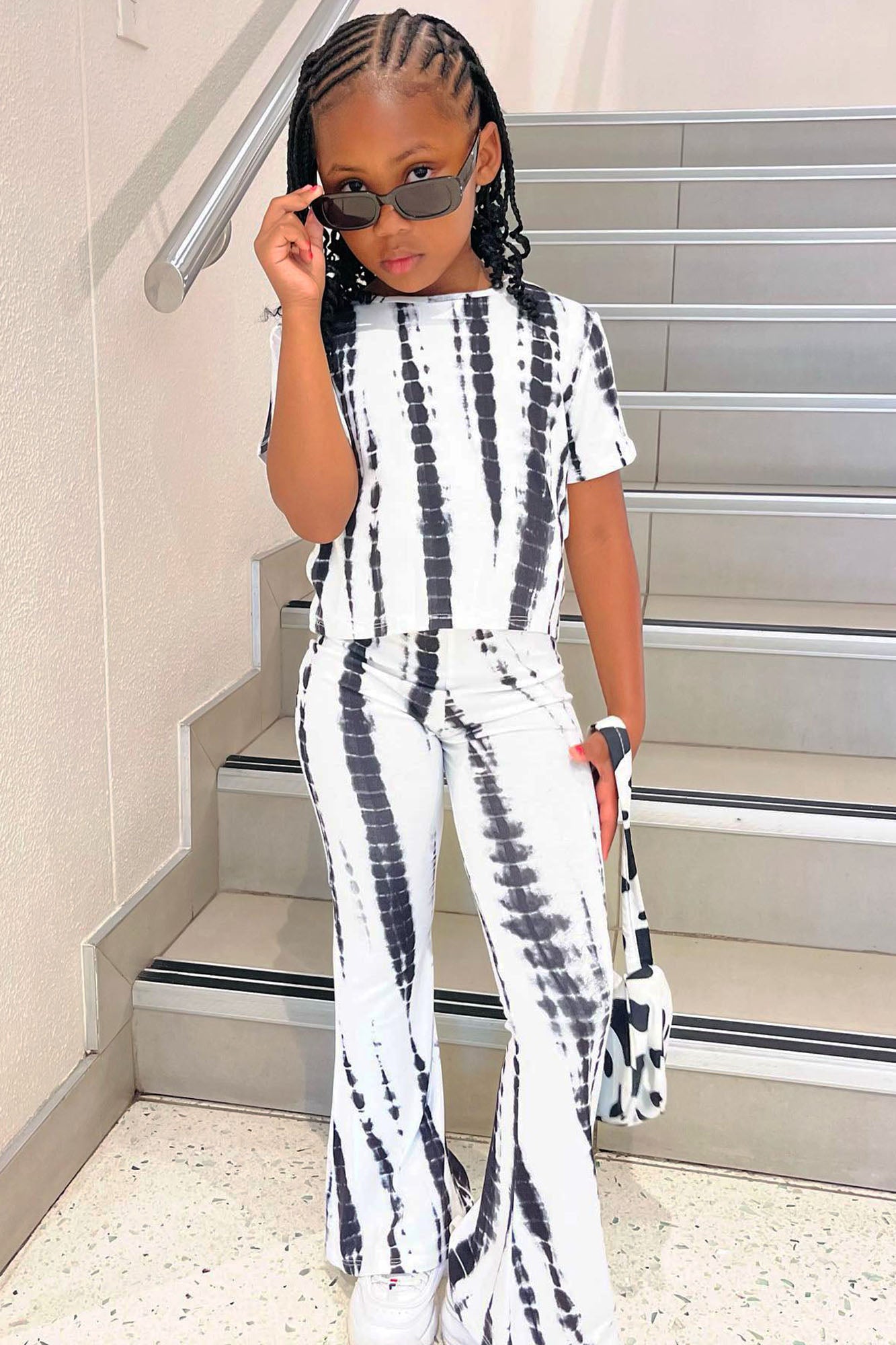 Mini Jazmin Flare Tie Dye Pant Set