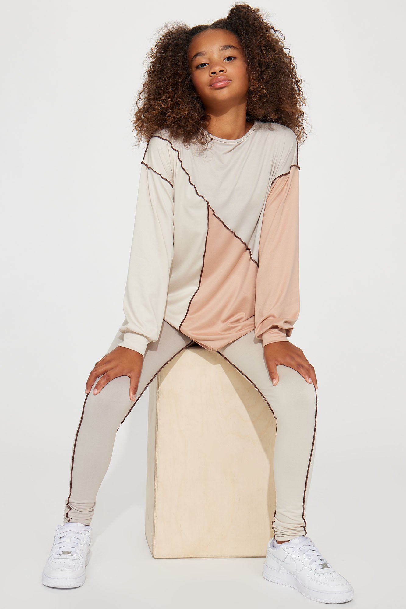 Mini No Drama Please Colorblock Legging Set