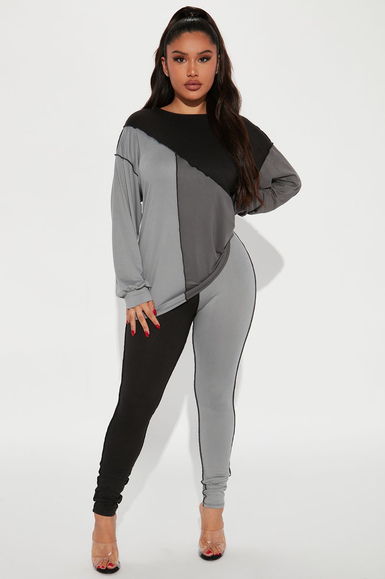 No Drama Colorblock Legging Set