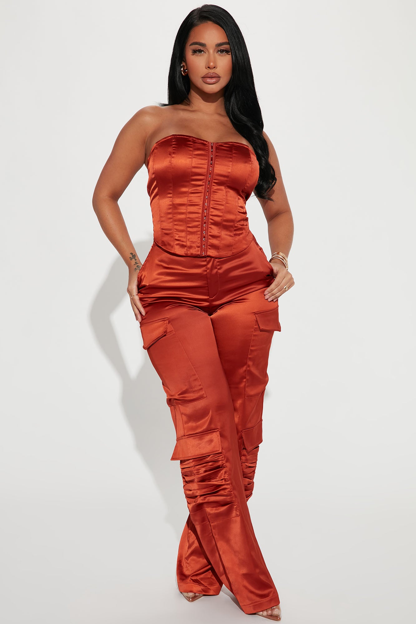 Amirah Satin Pant Set