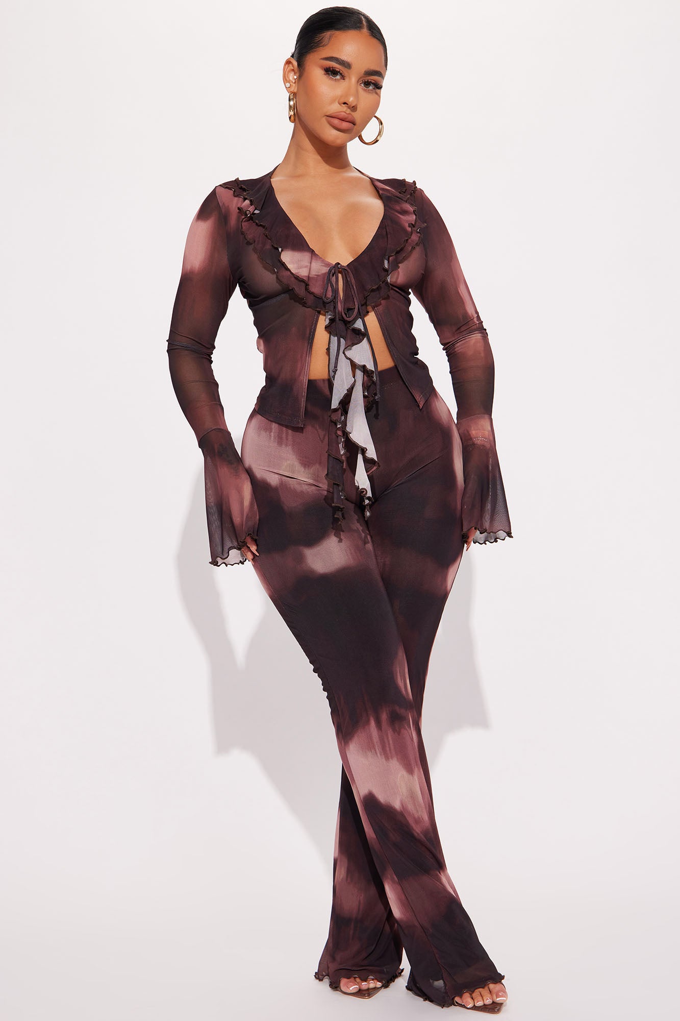 Lenny Ruffle Pant Set
