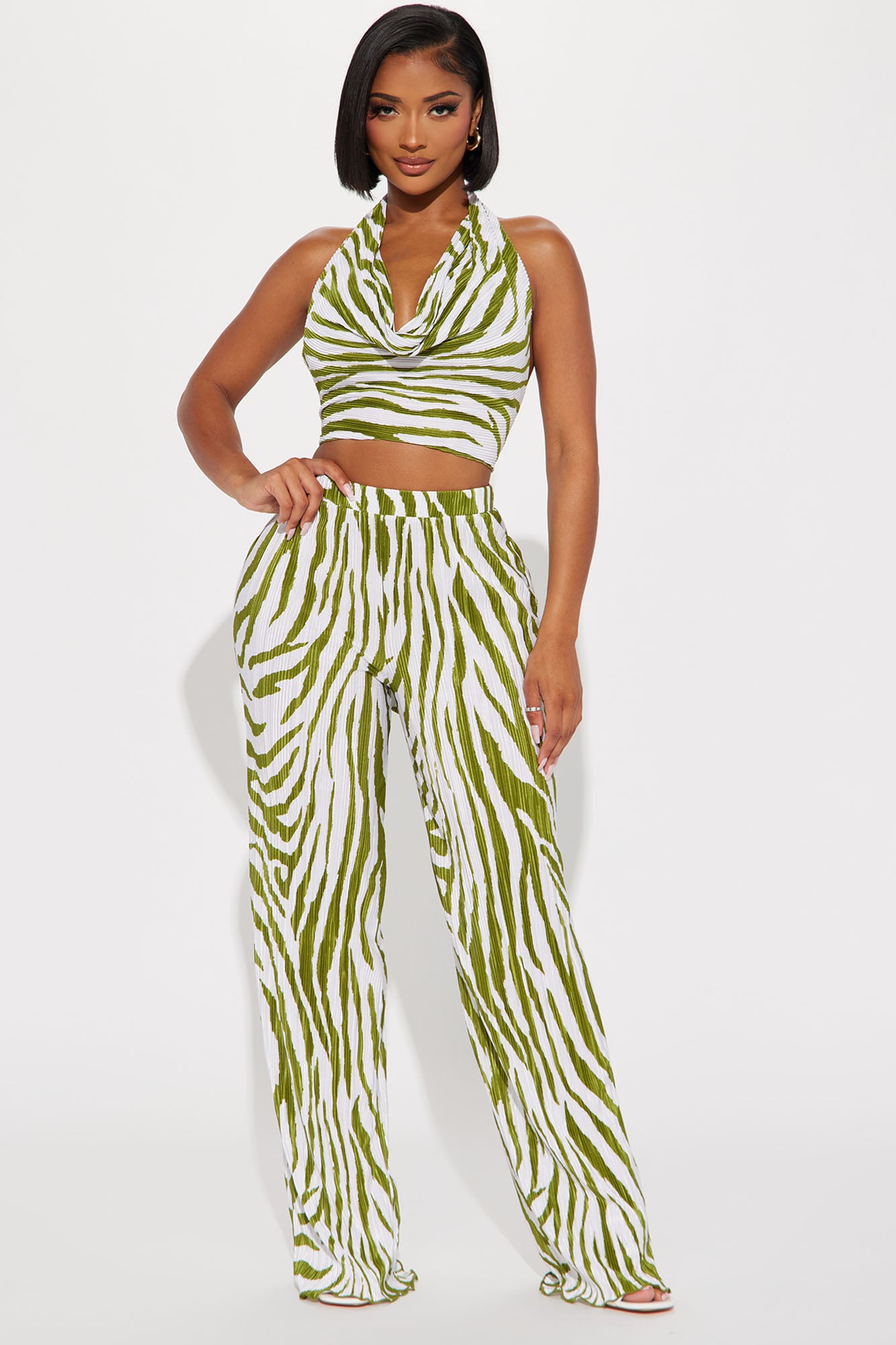 Always Around Plisse Pant Set