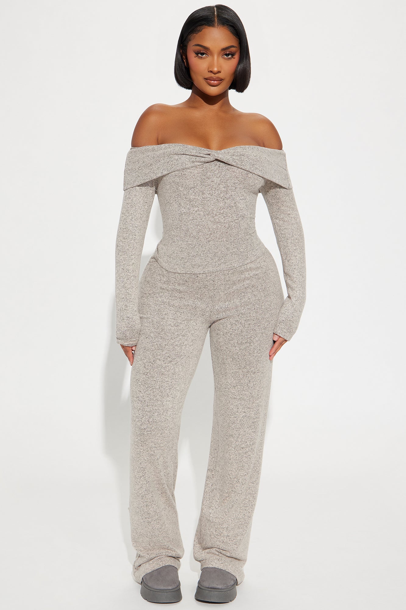 Bella Brushed Knit Pant Set