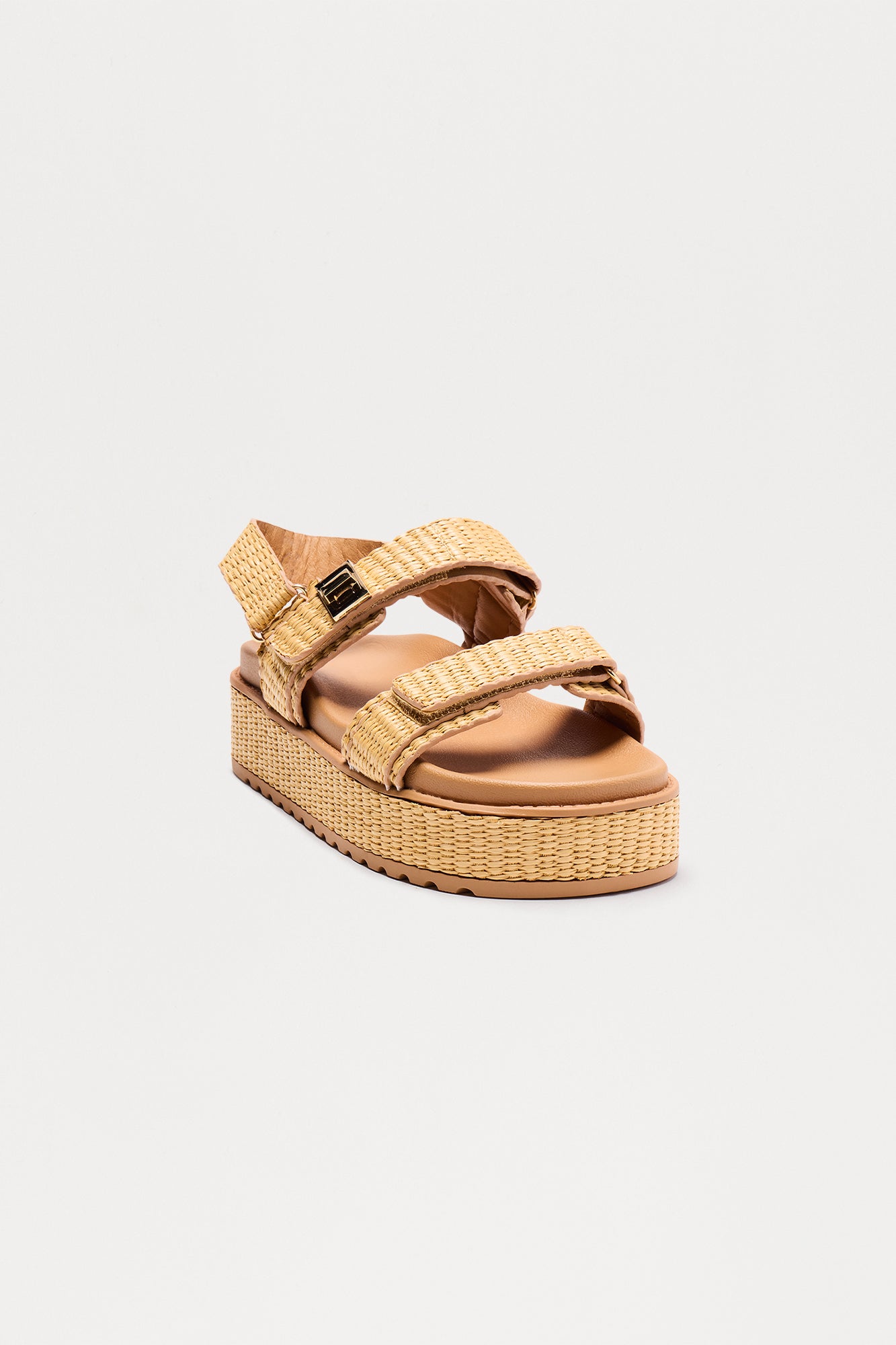 Jackson Raffia Platform Sandals