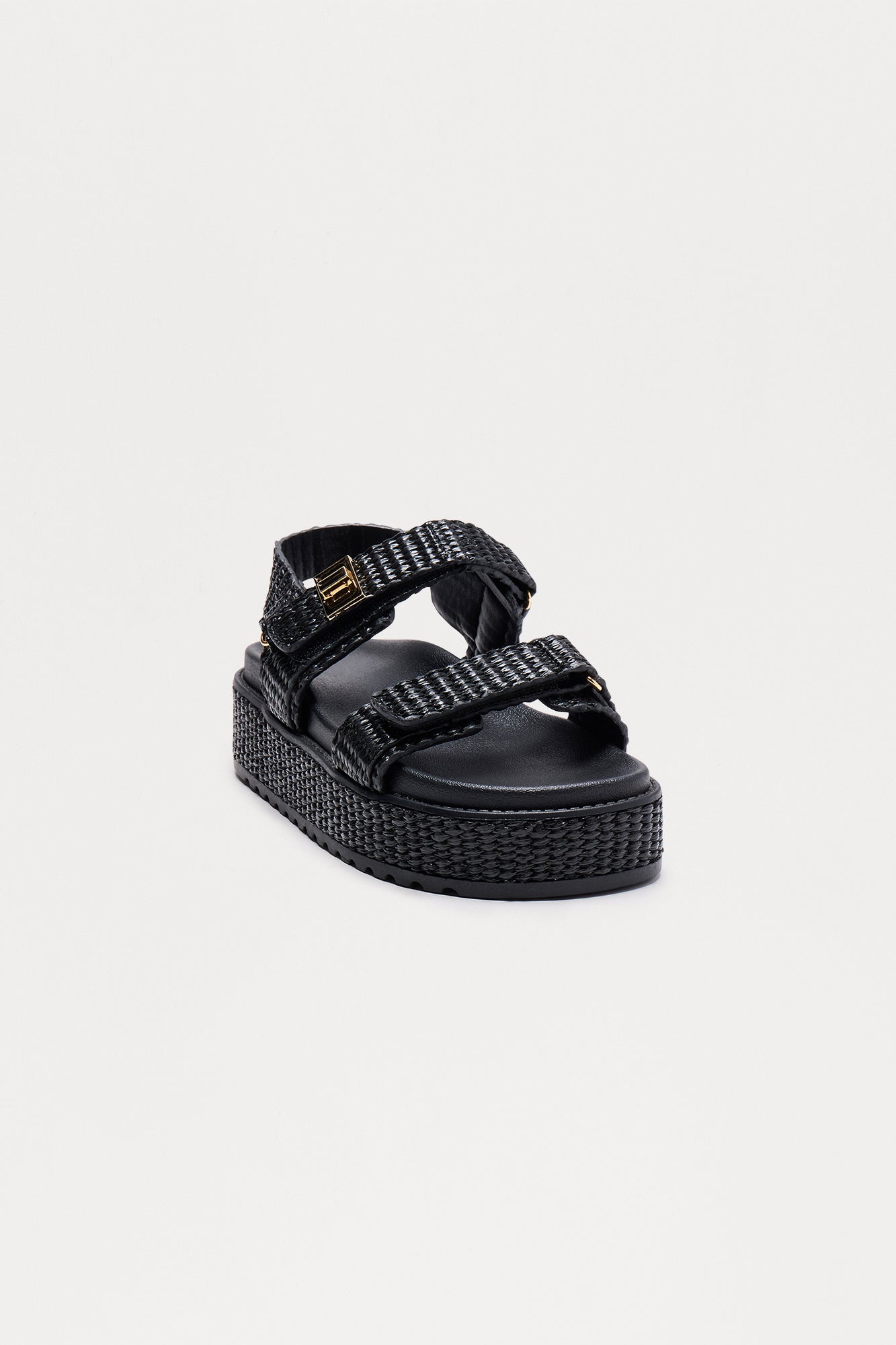 Jackson Raffia Platform Sandals
